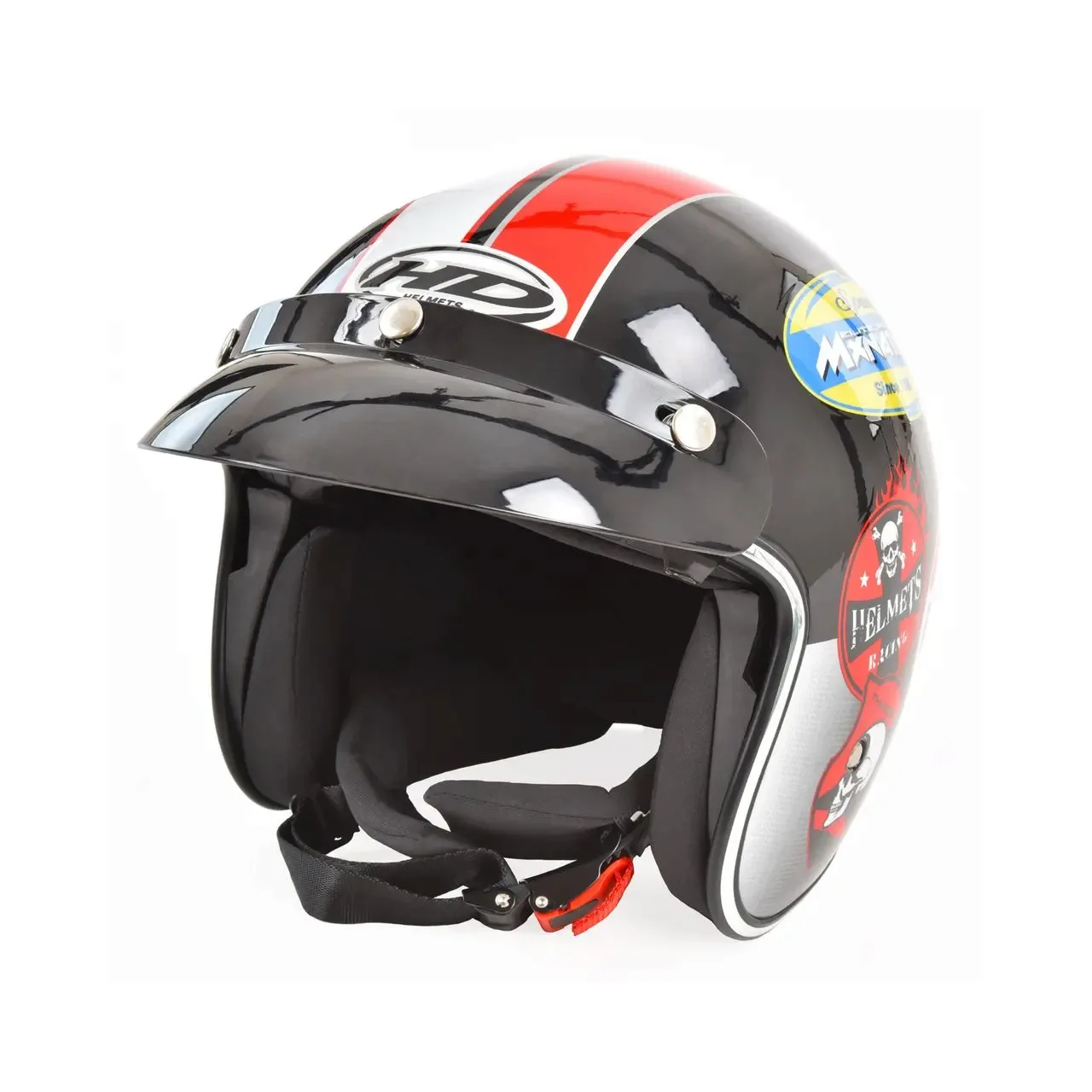 Casca moto scuter HECHT 52588 M, material ABS, marime M, 57-58 cm, captuseala detasabila/lavabila 1