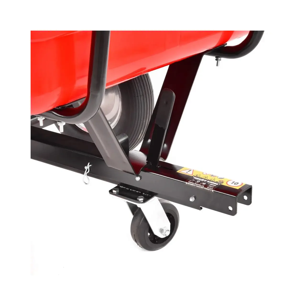 Remorca pentru transport Hecht 53080 compatibila si cu tractoarele de gazon capacitate incarcare 300 kg 3