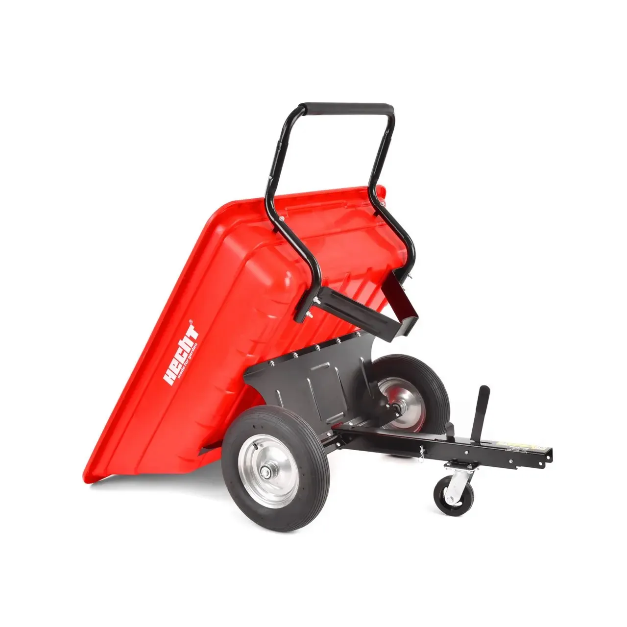 Remorca pentru transport Hecht 53080 compatibila si cu tractoarele de gazon capacitate incarcare 300 kg 5