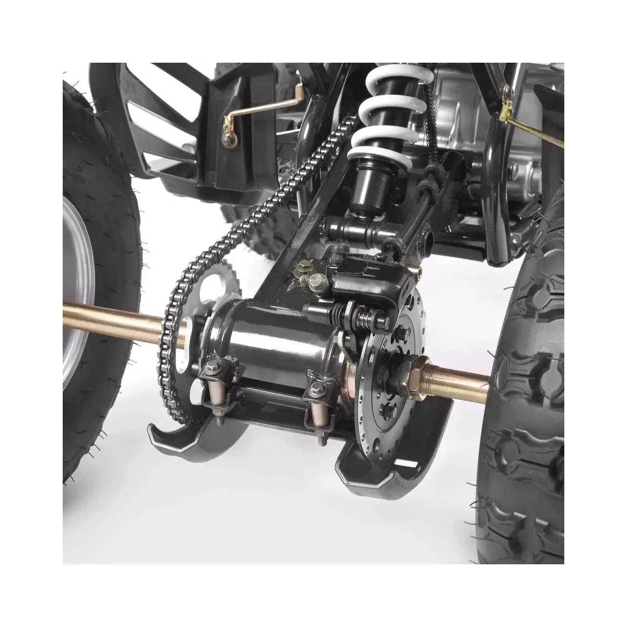 ATV Hecht 54125 Black, capacitate motor 7.6 cp, prevazut cu ambreiaj automat si pornire electrica 12