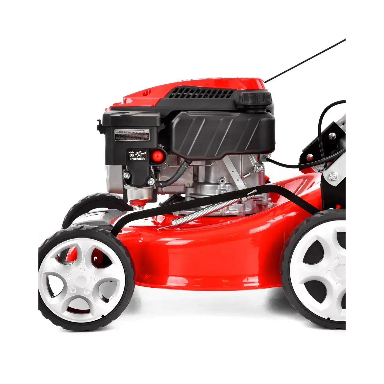 Masina de tuns iarba HECHT 541 SW HECHT541SW, motor benzina, capacitate cilindrica 99 cmc, putere 3.5 CP, latime de lucru 41 cm, sistem autopropulsie 8