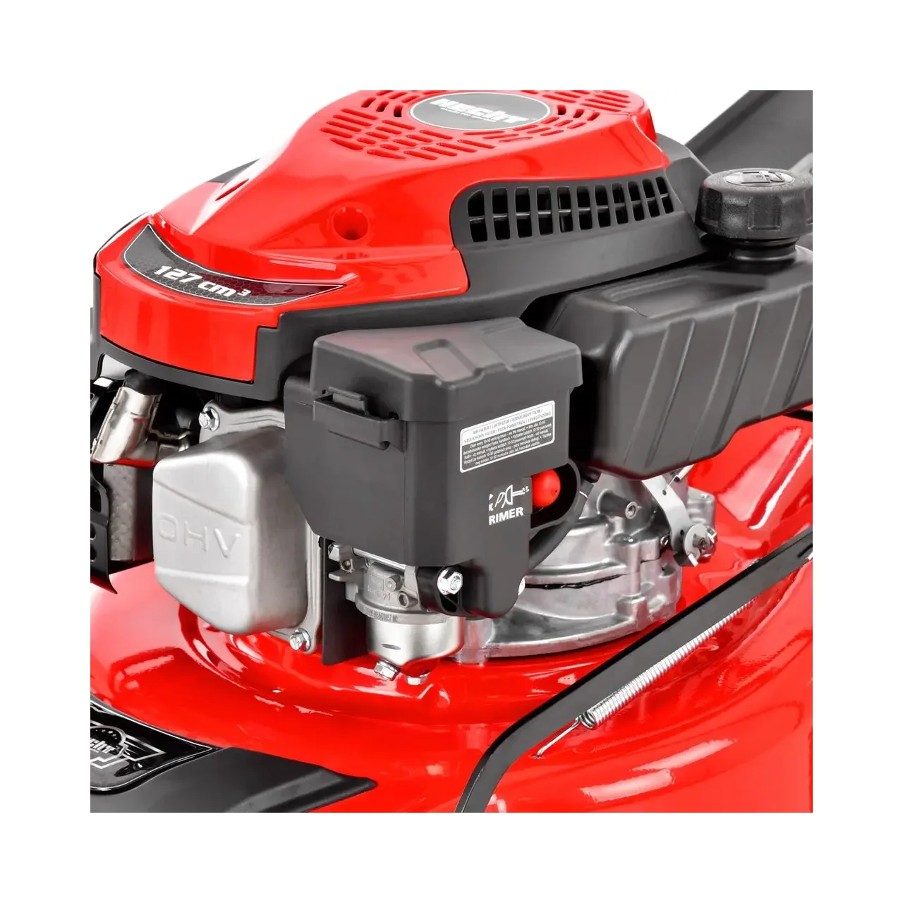 Masina de tuns iarba HECHT 541 SW HECHT541SW, motor benzina, capacitate cilindrica 99 cmc, putere 3.5 CP, latime de lucru 41 cm, sistem autopropulsie 10