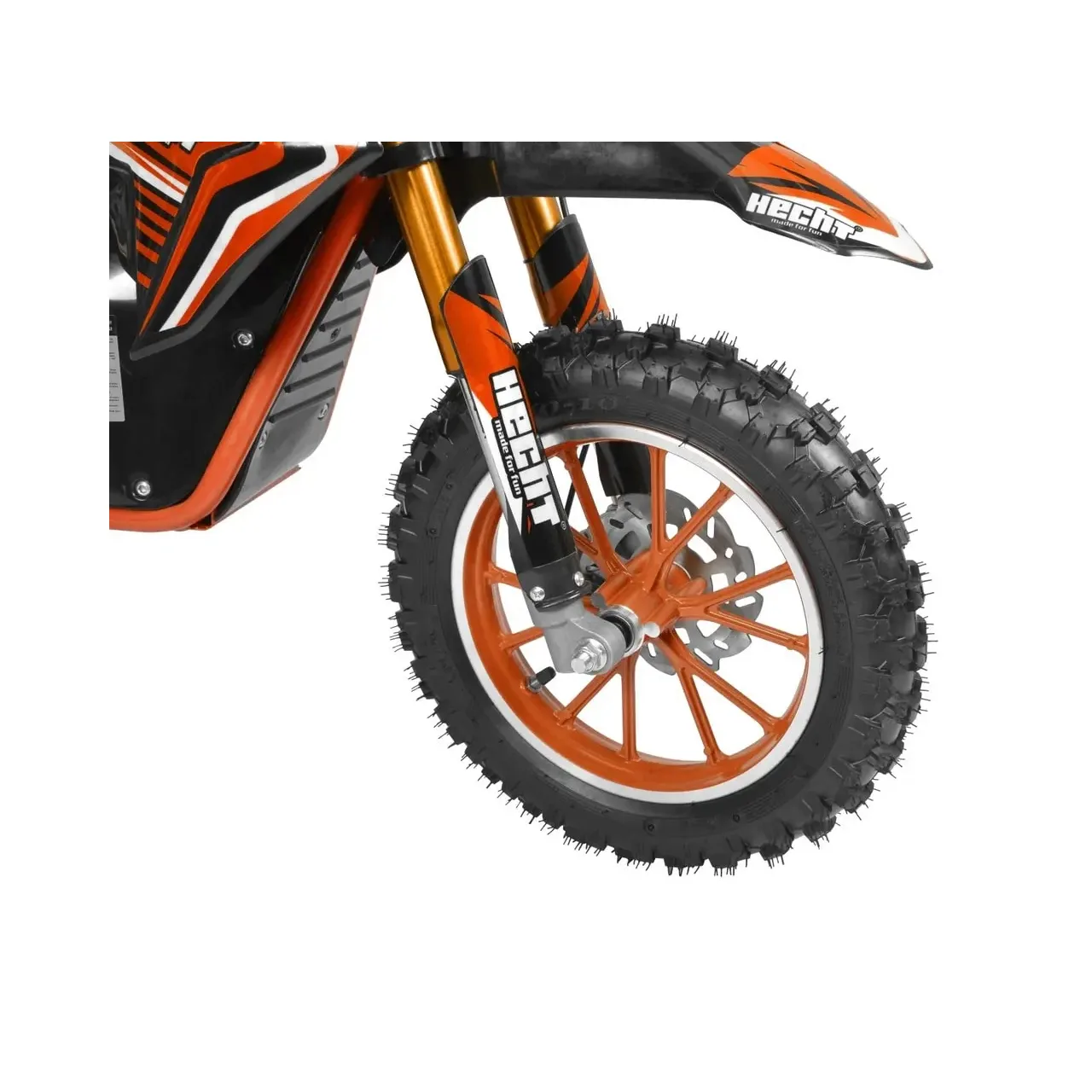 Motocicleta electrica pentru copii HECHT 54500, acumulator 36 V, 8 Ah, motor 500 W, greutate suportata 75 kg, viteza 25 km/h, orange, varsta 7+ ani 3
