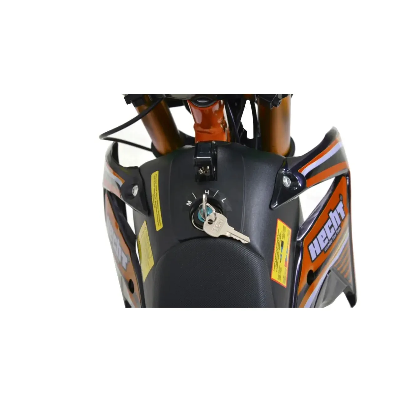 Motocicleta electrica pentru copii HECHT 54500, acumulator 36 V, 8 Ah, motor 500 W, greutate suportata 75 kg, viteza 25 km/h, orange, varsta 7+ ani 4