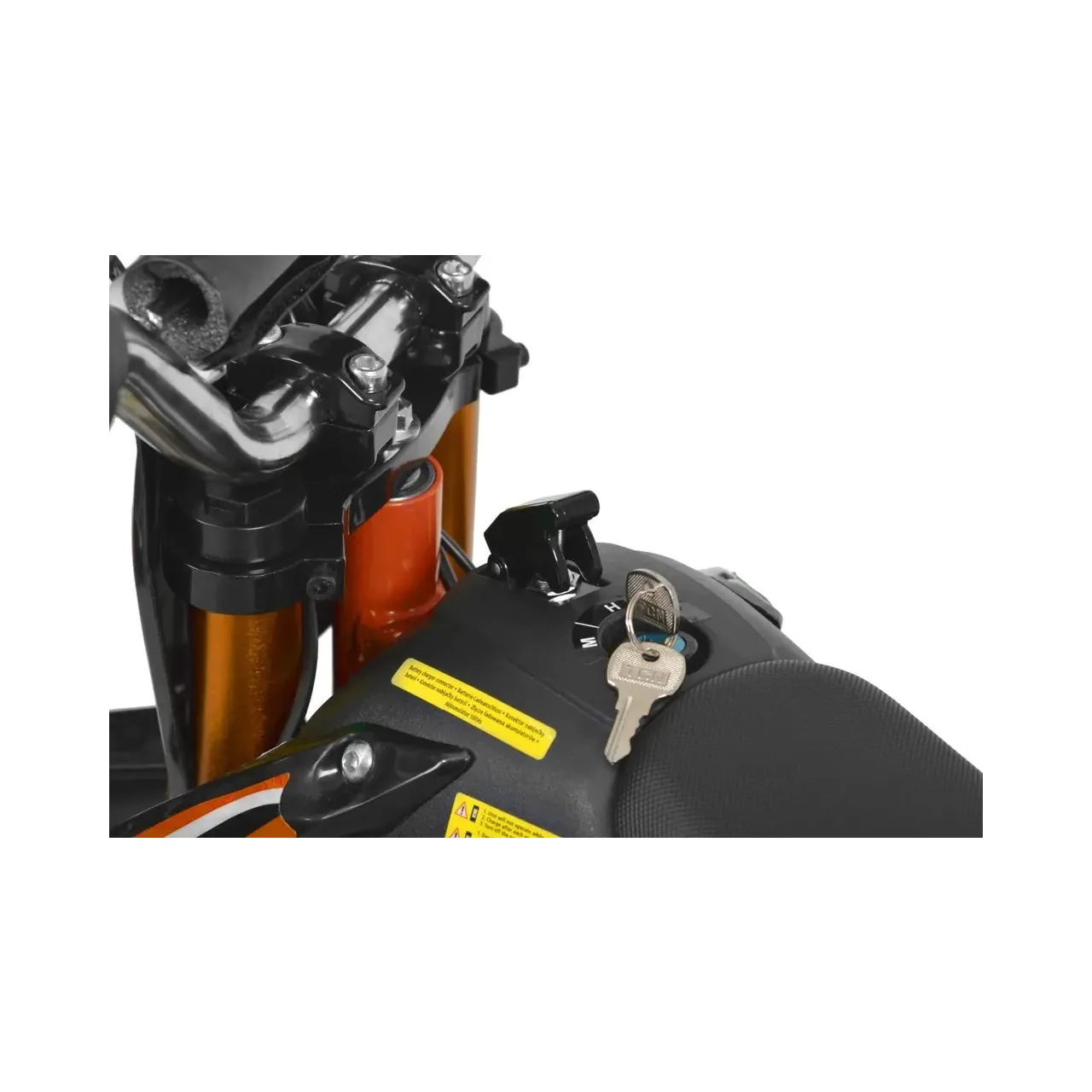 Motocicleta electrica pentru copii HECHT 54500, acumulator 36 V, 8 Ah, motor 500 W, greutate suportata 75 kg, viteza 25 km/h, orange, varsta 7+ ani 5