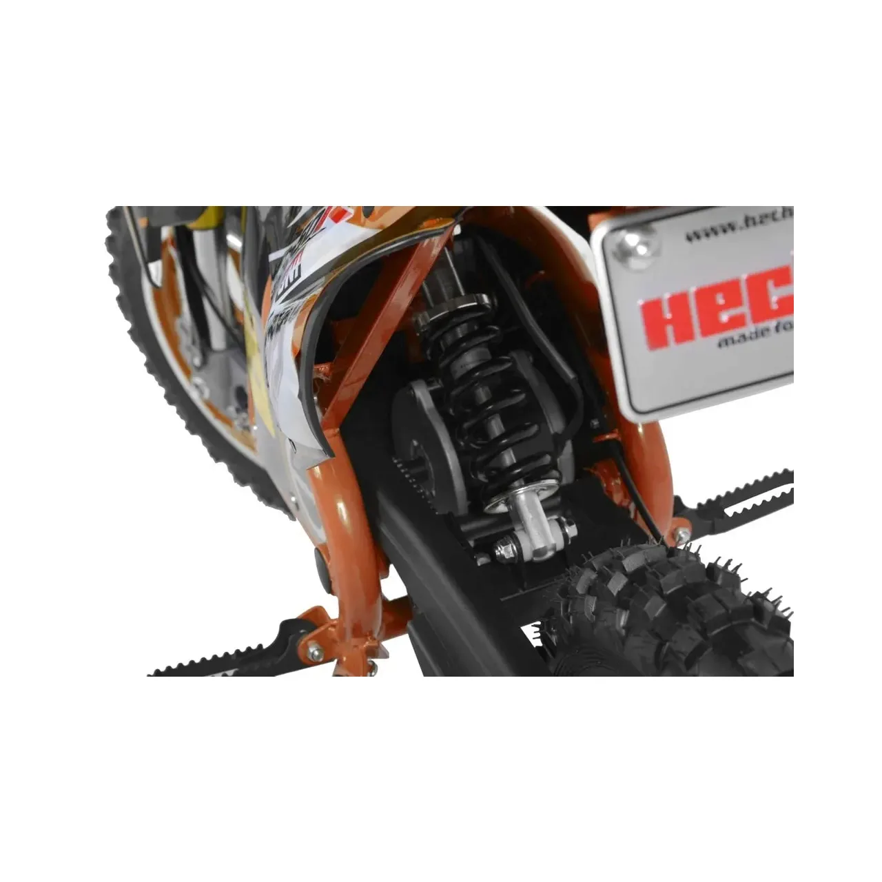 Motocicleta electrica pentru copii HECHT 54500, acumulator 36 V, 8 Ah, motor 500 W, greutate suportata 75 kg, viteza 25 km/h, orange, varsta 7+ ani 8