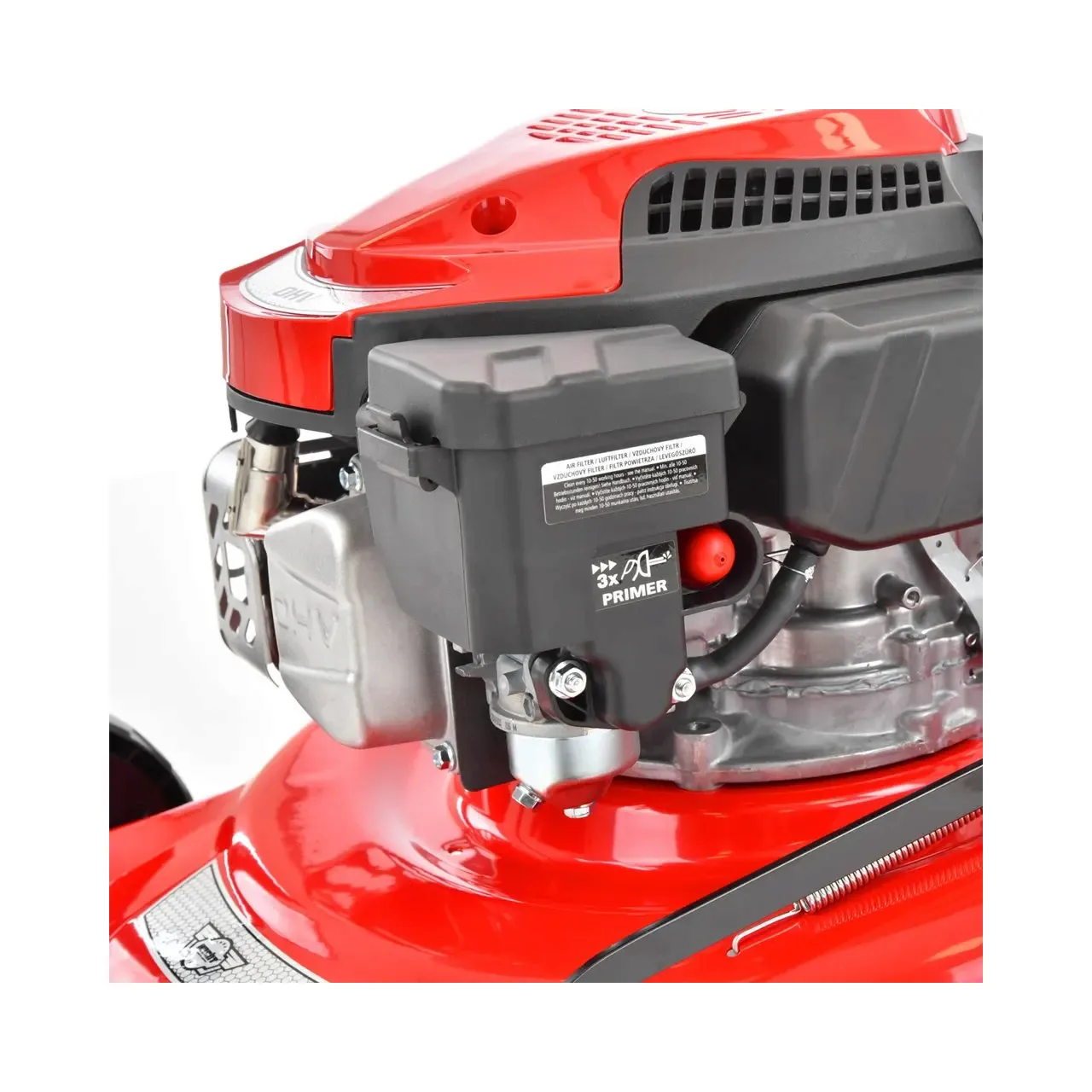 Masina de tuns iarba cu motor pe benzina HECHT 546 C, 2.5 kW, 144 CC, latime de lucru 46 cm, cos colector 60 l 4