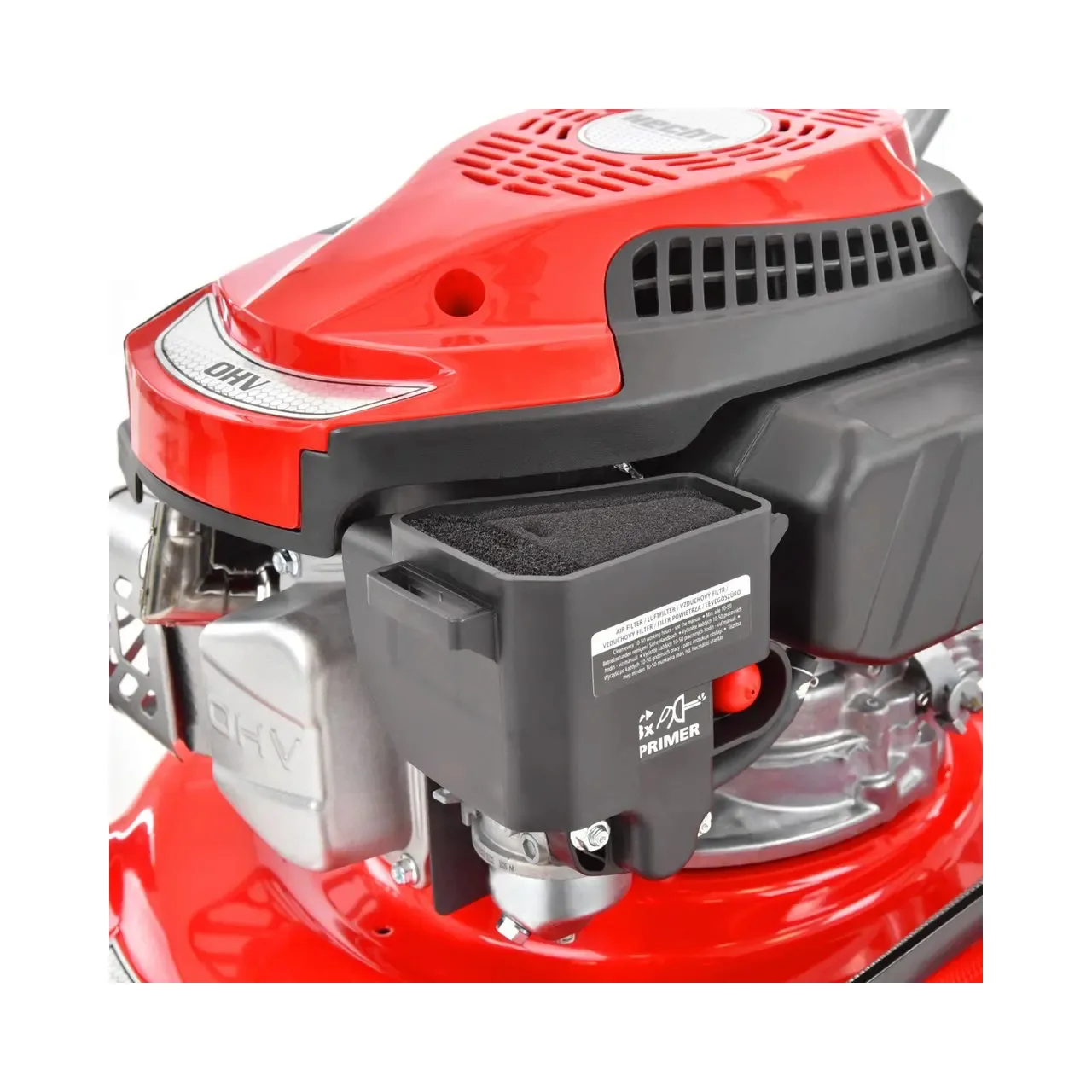 Masina de tuns iarba cu motor pe benzina, autopropulsata, HECHT 546 SC, 2.5 kW, 144 CC, latime de lucru 46 cm, cos colector 60 l 5