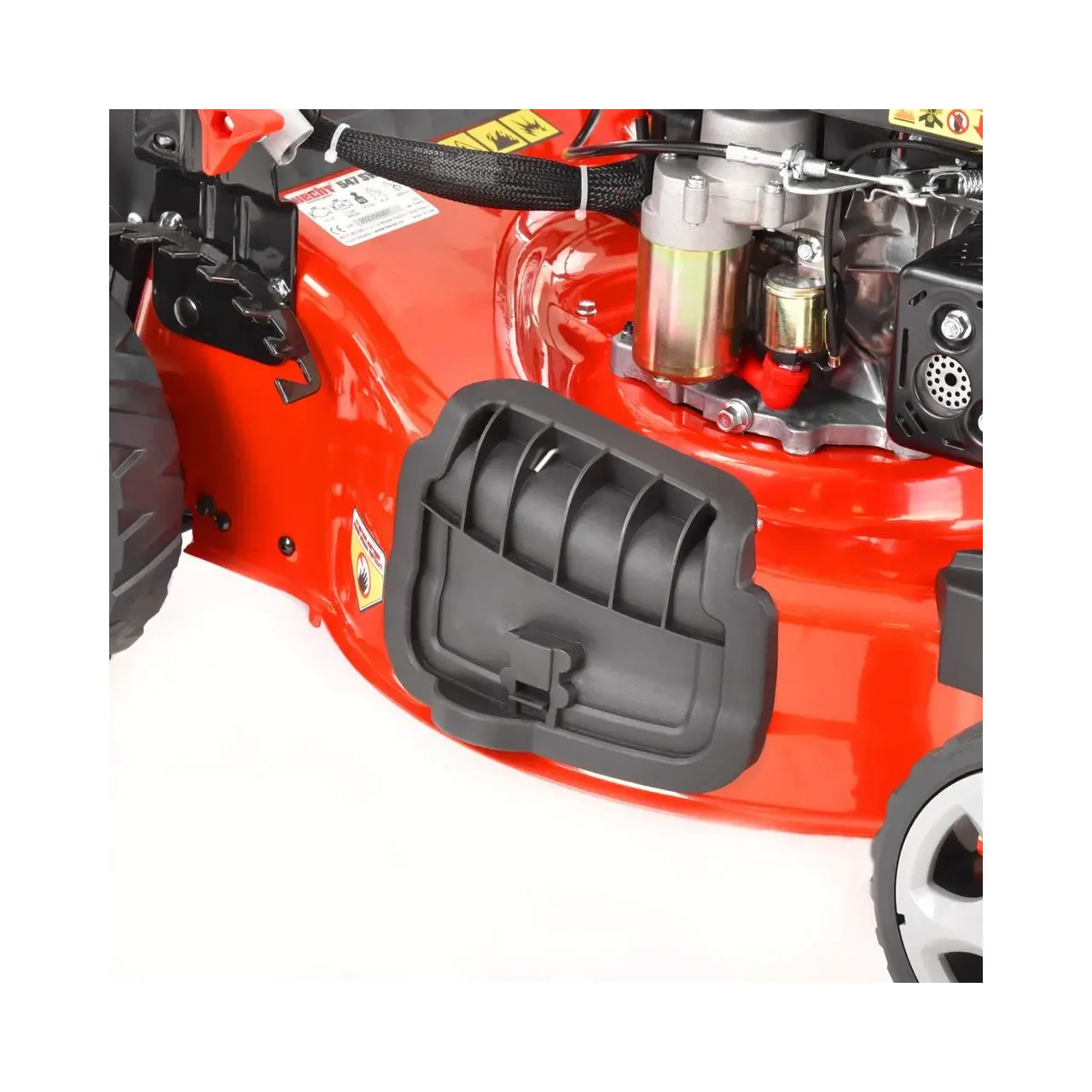 Masina de tuns iarba cu motor pe benzina, autopropulsata, HECHT 547 SWE, 3.7 CP, 2.7 kW, 150 CC, latime de lucru 46 cm, cos colector 55 l 7