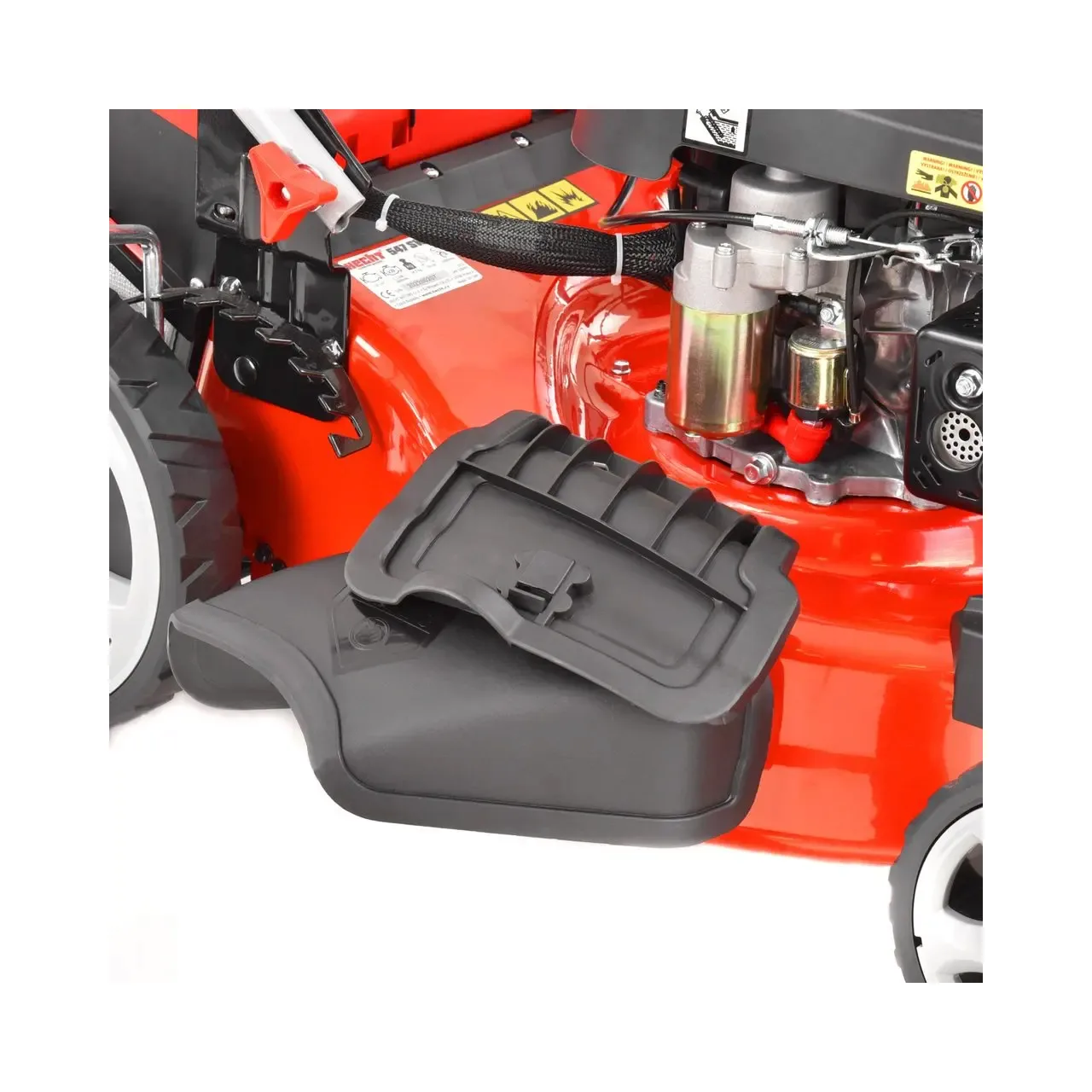 Masina de tuns iarba cu motor pe benzina, autopropulsata, HECHT 547 SWE, 3.7 CP, 2.7 kW, 150 CC, latime de lucru 46 cm, cos colector 55 l 8