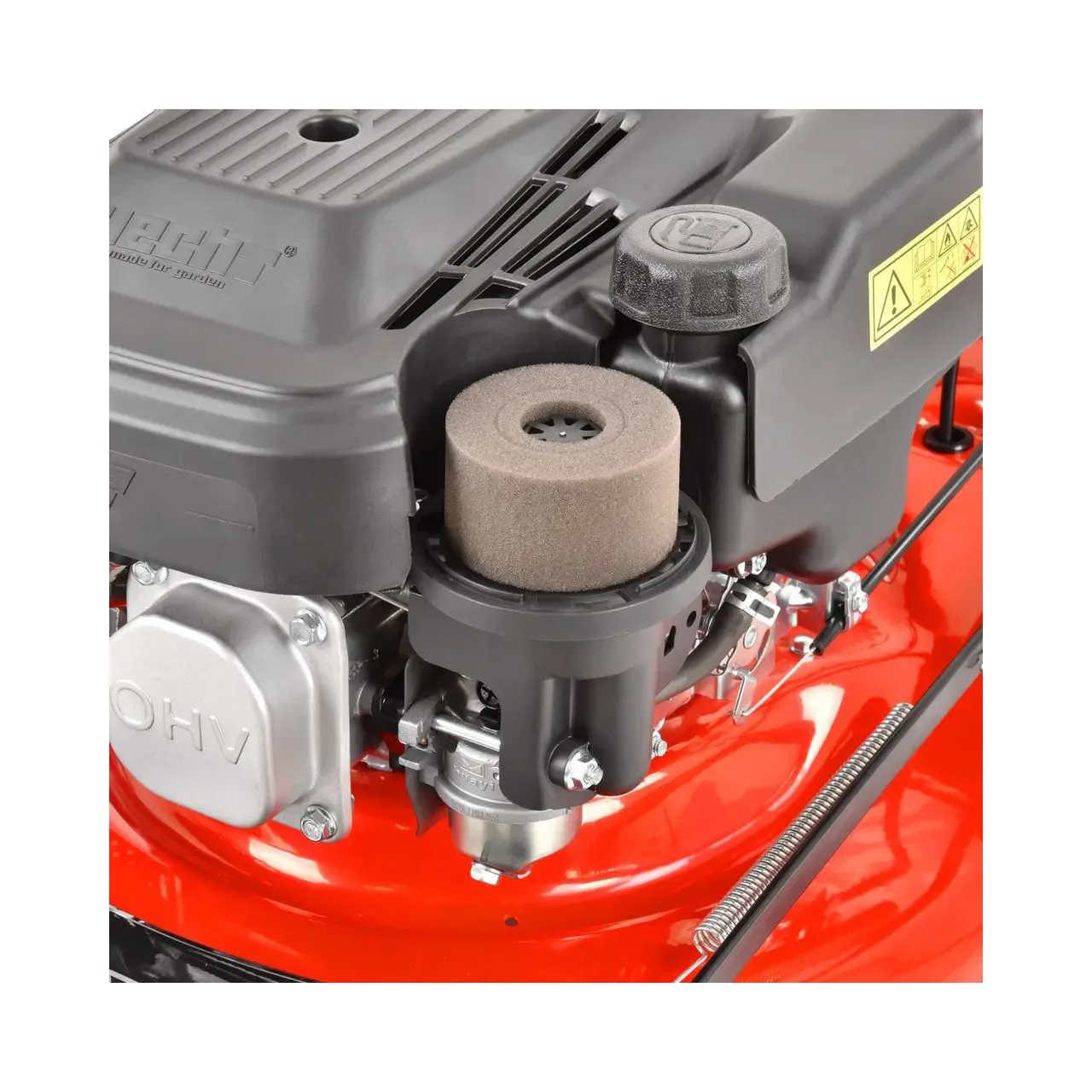 Masina de tuns iarba cu motor pe benzina, autopropulsata, HECHT 547 SWE, 3.7 CP, 2.7 kW, 150 CC, latime de lucru 46 cm, cos colector 55 l 10