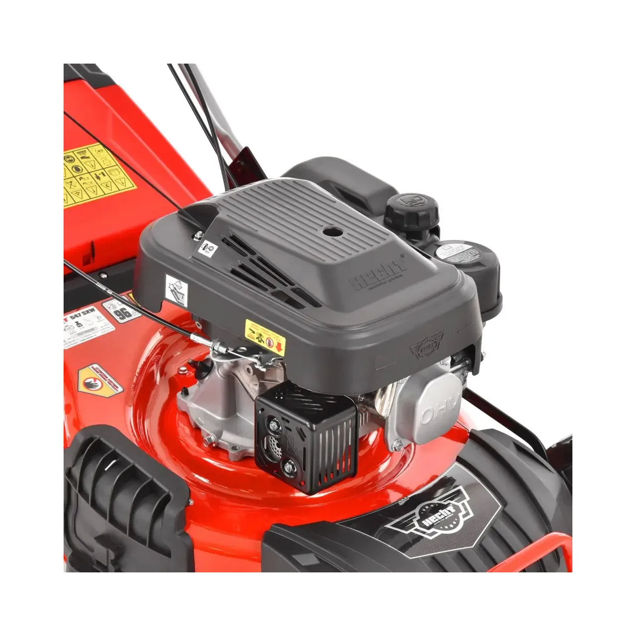 Masina de tuns iarba HECHT 547 SXW HECHT547SXW, motor benzina, capcitate cilindrica 139 cmc, putere 3.4 CP, inaltime taiere 25 - 75 mm 6