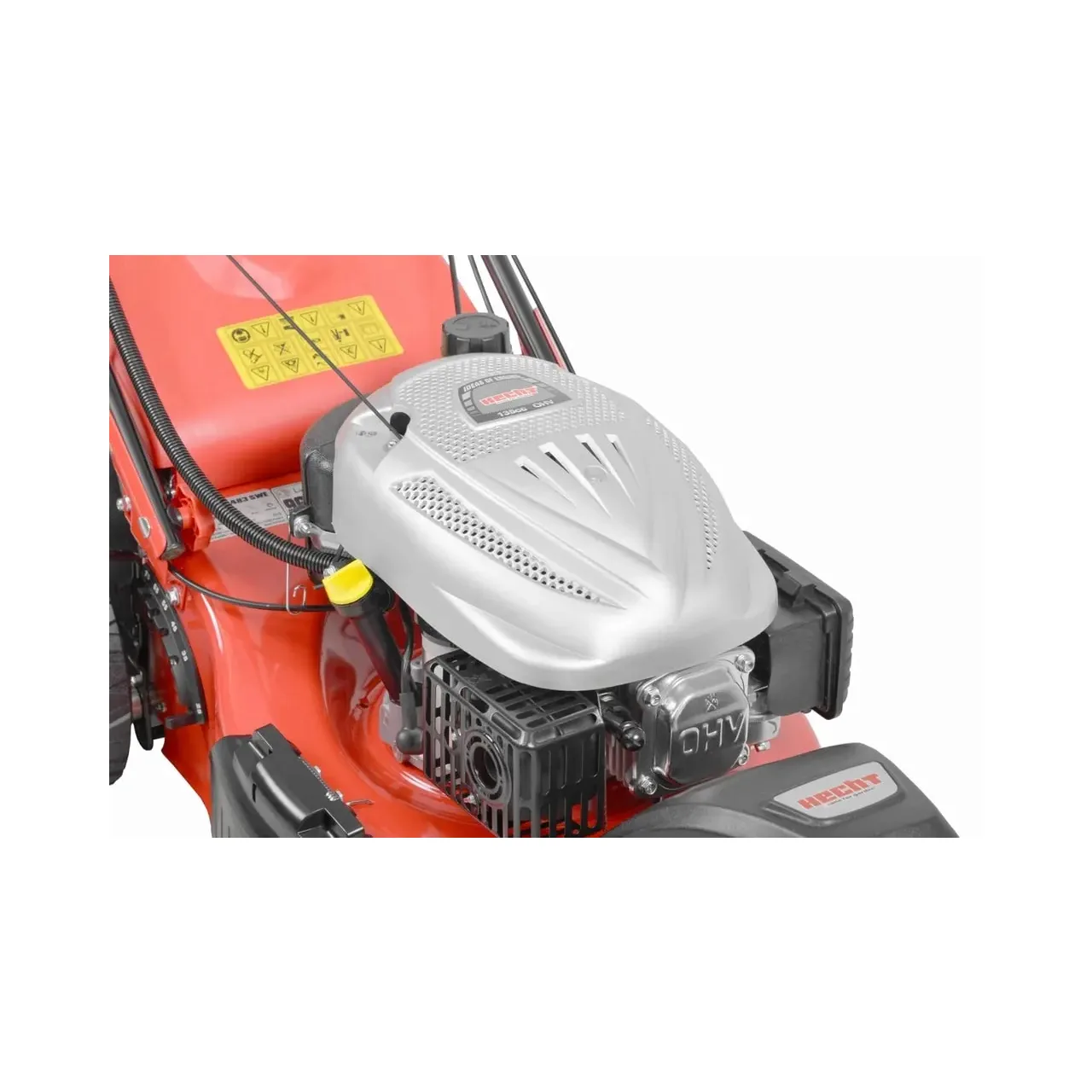 Mașină de tuns iarba pe benzină cu sistem autopropulsat - HECHT 5483 SWE 5 în 1 12