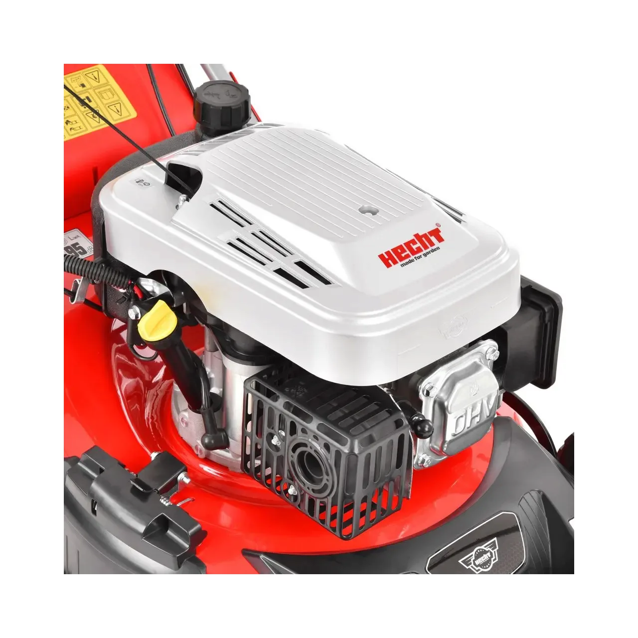 Masina de tuns iarba HECHT 5484 SXE 5in1, motor termic, capacitate cilindrica 135 CC, putere 5 CP, latime de lucru 46 cm, cu autopropulsie 2