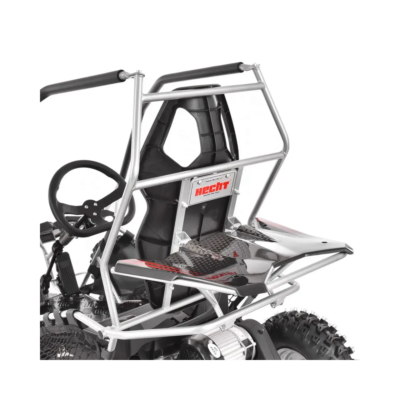 Masinuta pentru copii Buggy HECHT 54899 Silver, acumulator 36 V, 12 Ah, viteza maxima 30 km/h, greutate maxima 54 kg, argintiu 3