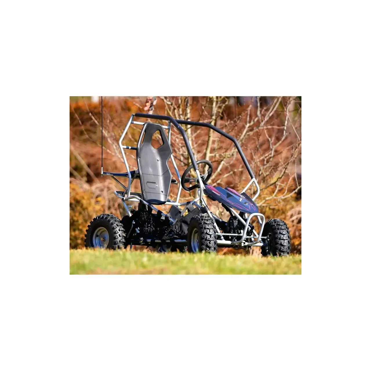 Masinuta pentru copii Buggy HECHT 54899 Silver, acumulator 36 V, 12 Ah, viteza maxima 30 km/h, greutate maxima 54 kg, argintiu 10
