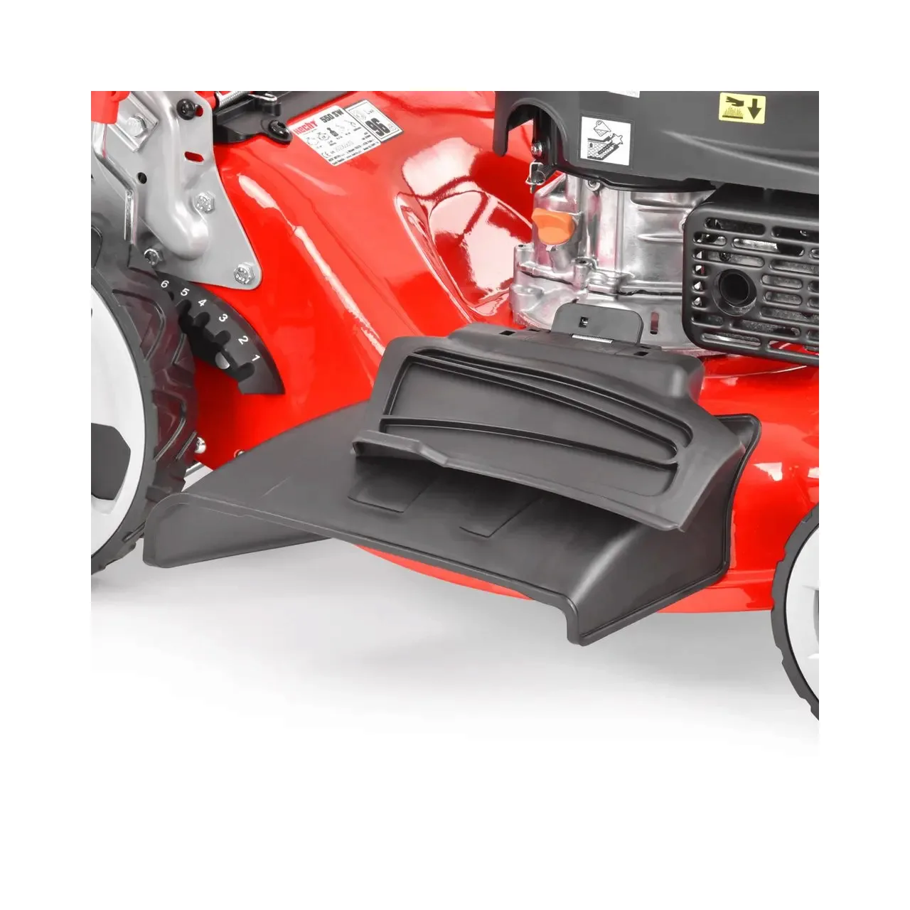 Masina de tuns iarba cu motor pe benzina, autopropulsata, HECHT 550 SW, 2.6 kW, 170 CC, latime de lucru 48 cm, cos colector 60 l 11