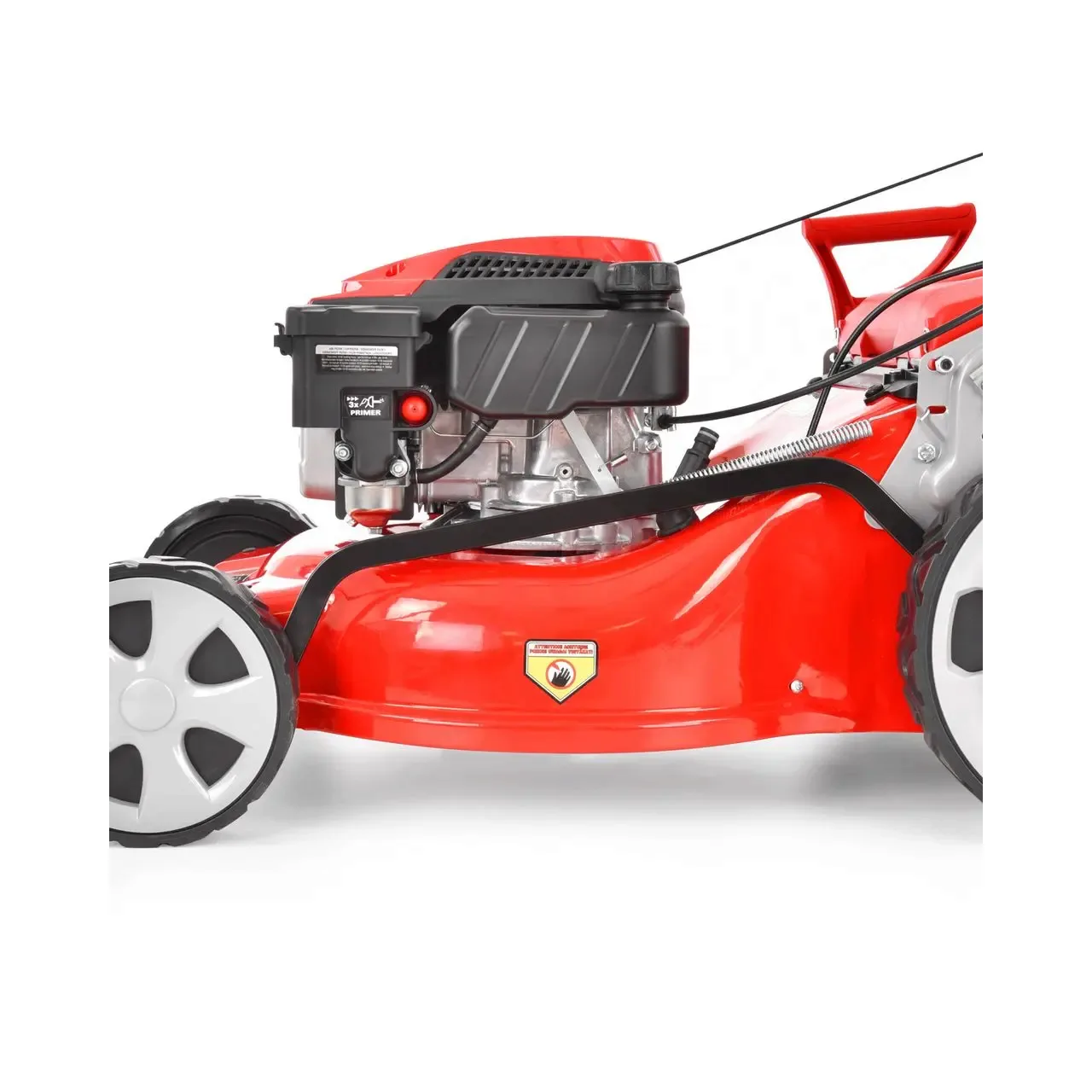 Masina de tuns iarba cu motor pe benzina, autopropulsata, HECHT 550 SW, 2.6 kW, 170 CC, latime de lucru 48 cm, cos colector 60 l 12