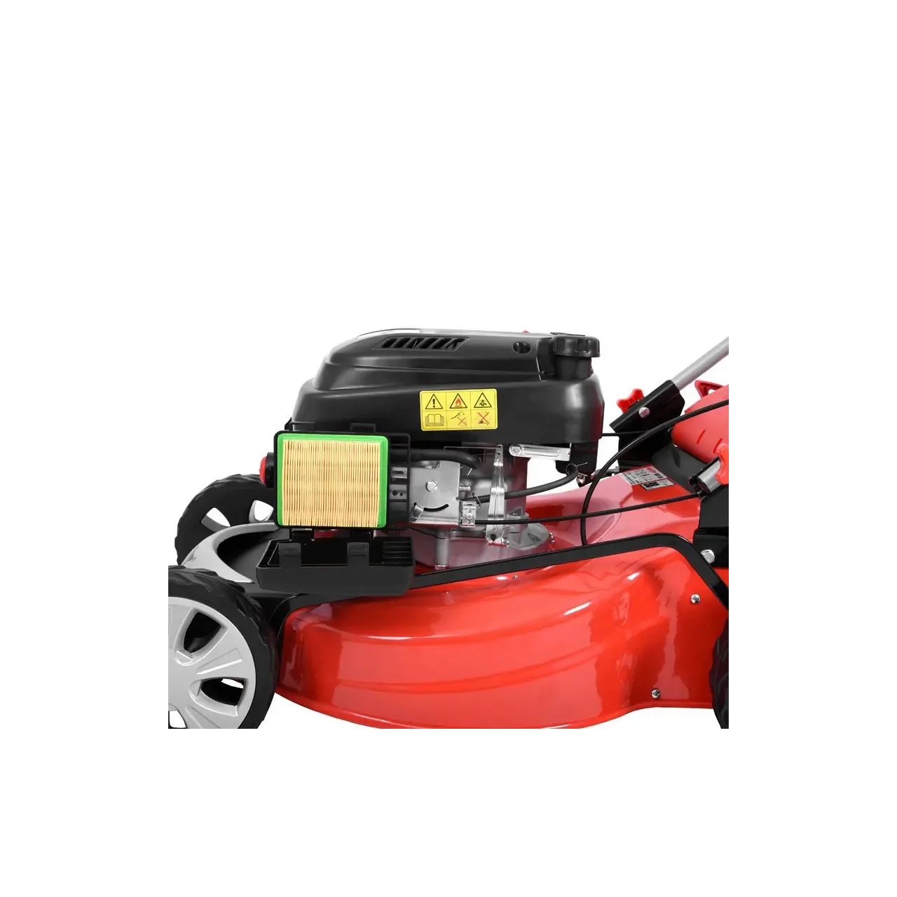 Masina de tuns iarba HECHT 551 SX 5in1 HECHT551SX5IN1, motor benzina, putere 6 CP, capacitate cilindrica 173 cmc, latime taiere 51 cm 3