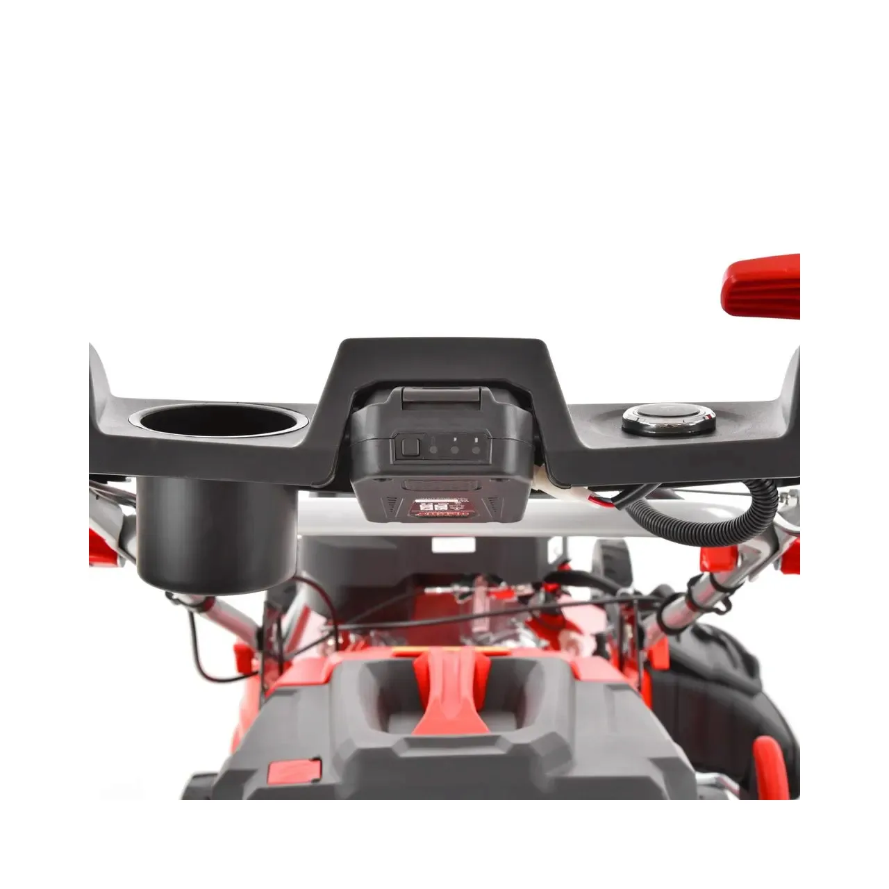 Masina de tuns iarba cu motor pe benzina, autopropulsata, HECHT 551 SXE, 3.8 kW, 200 CC, latime de lucru 51 cm, cos colector 65 l 1