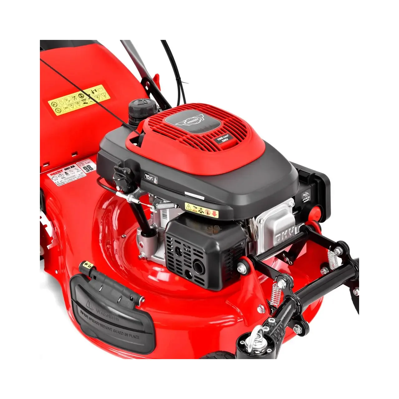 Masina de tuns iarba cu motor pe benzina, autopropulsata, HECHT 551 XR, 3.5 kW, 196 CC, latime de lucru 51 cm, cos colector 75 l 10
