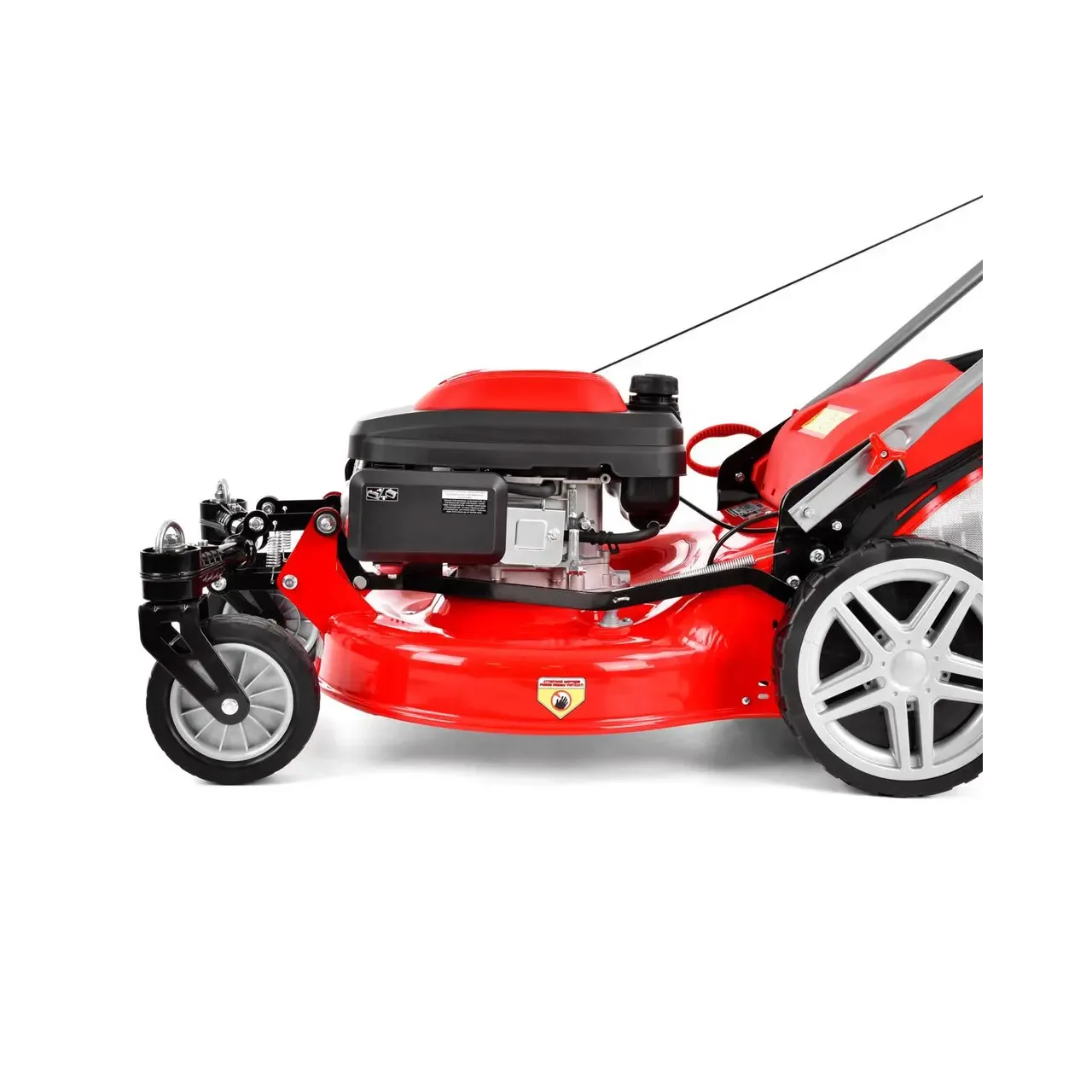 Masina de tuns iarba cu motor pe benzina, autopropulsata, HECHT 551 XR, 3.5 kW, 196 CC, latime de lucru 51 cm, cos colector 75 l 11