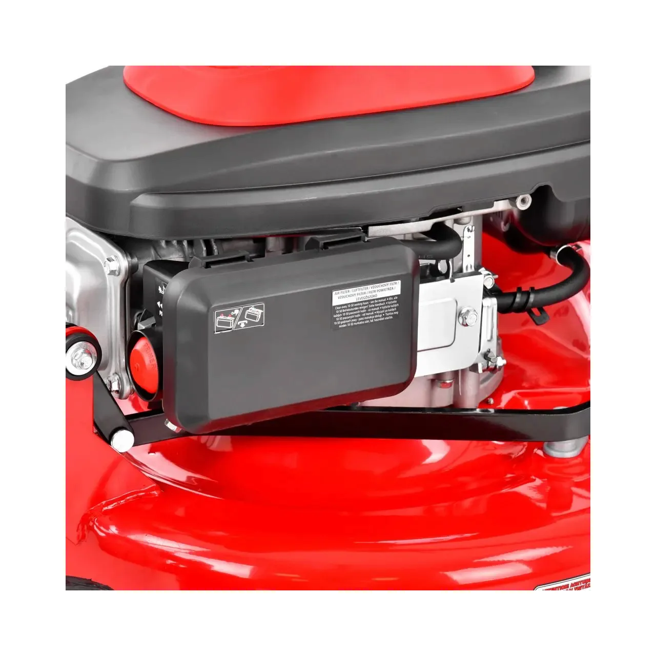 Masina de tuns iarba cu motor pe benzina, autopropulsata, HECHT 551 XR, 3.5 kW, 196 CC, latime de lucru 51 cm, cos colector 75 l 16