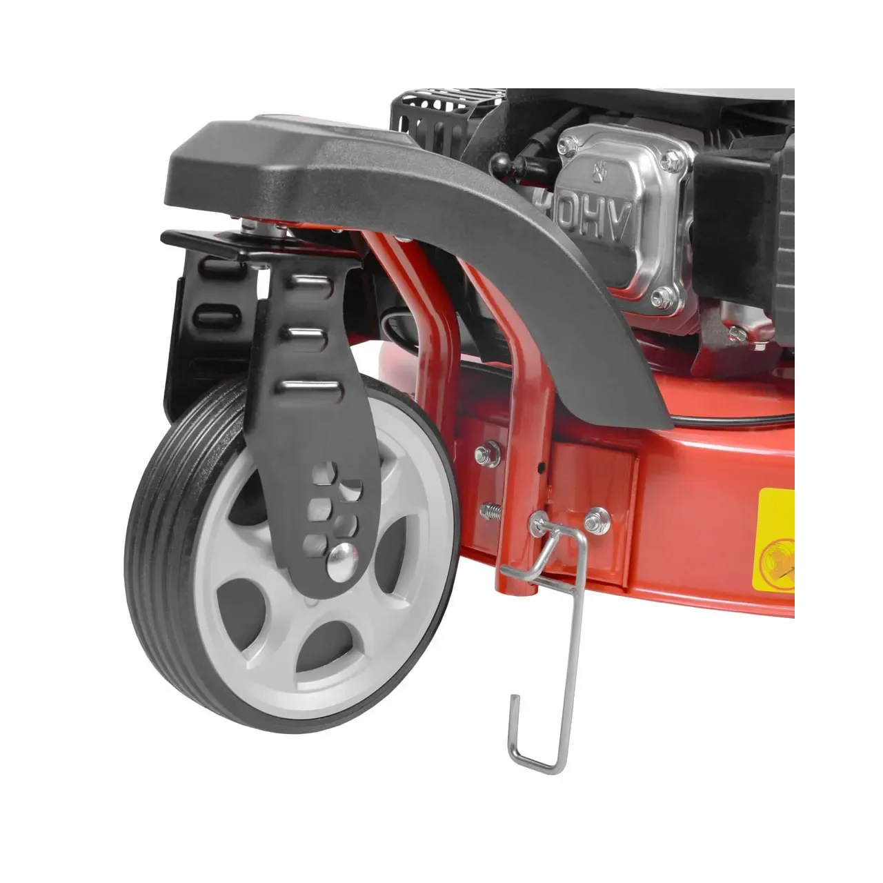 Masina de tuns iarba pe benzina Hecht 5543SXE, 4.9 CP, latime de lucru 51 cm, 4.5 km/h, pornire electrica 1