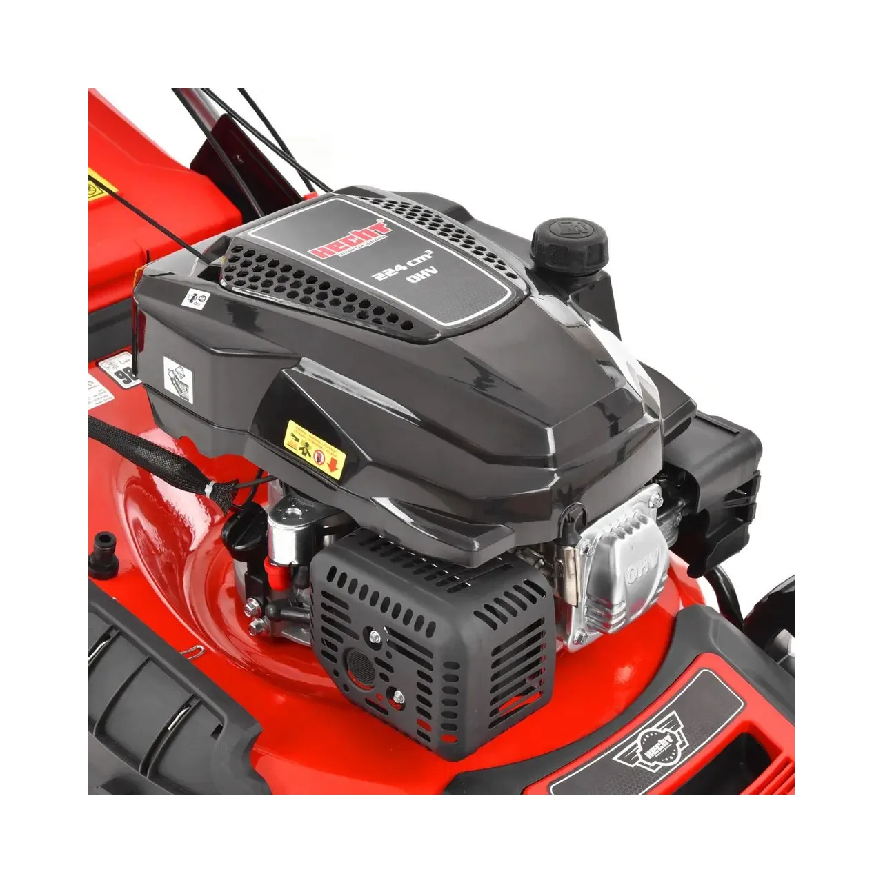 Masina de tuns iarba cu motor pe benzina, autopropulsata, HECHT 554 SXE, 4.4 kW, 224 CC, latime de lucru 53 cm, cos colector 75 l 5