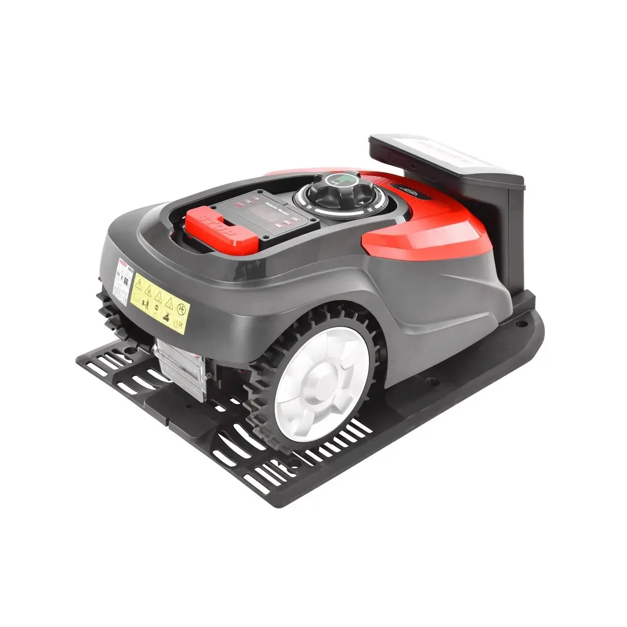 Robot pentru tuns iarba HECHT 5608, latime lucru 18 cm, inaltime taiere 20-60 mm, cu acumulator Li-Ion, 20V, 2.5 Ah 1
