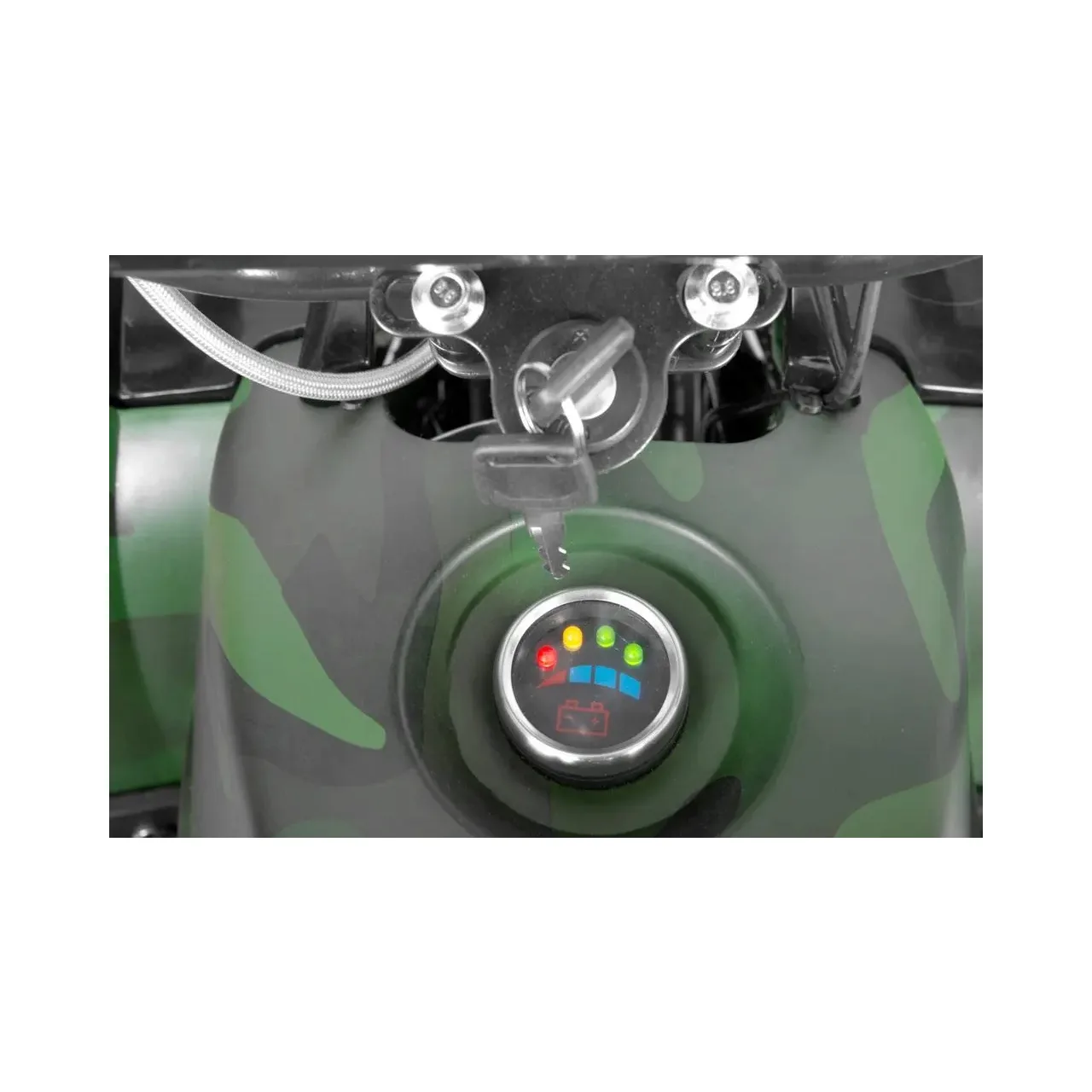 ATV electric HECHT 56150 Army, acumulator 60 V / 20 Ah, viteza maxima 35 km/h, greutate maxima suportata 120 kg, camuflaj 1