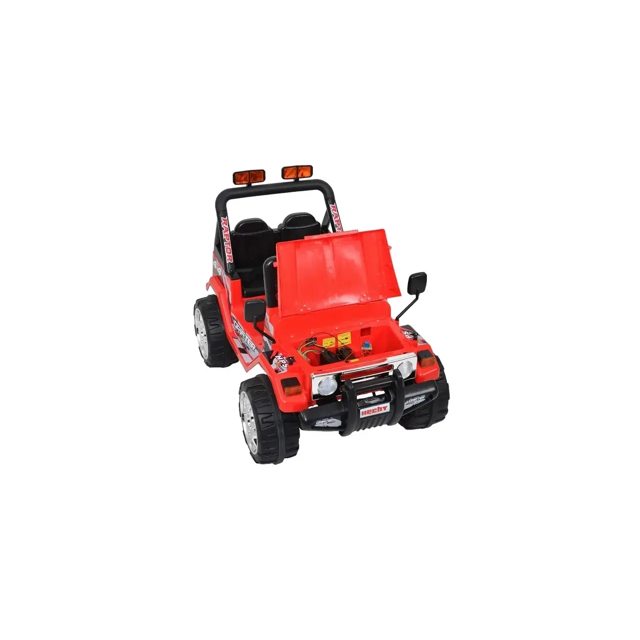 Masinuta electrica pentru copii off-road 4x4 HECHT 56185, acumulator 2 x 6 V, 10 Ah / 25 W, greutate maxima 30 kg, rosu, varsta recomandata 3-8 ani 2