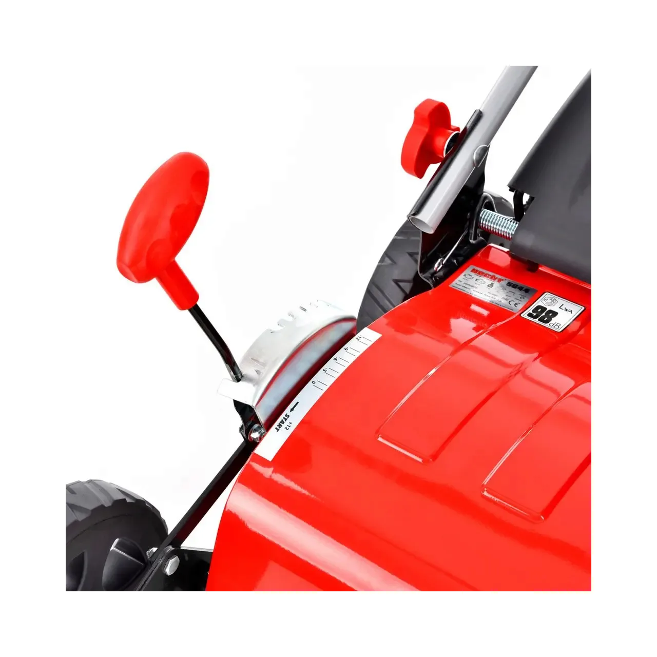 Scarificator si aerator HECHT 5644, motor 4 timpi, capacitate cilindrica 212 CC, putere 5.5 CP, 4 kW, sac colectare 45 litri, latime lucru 42 cm 11