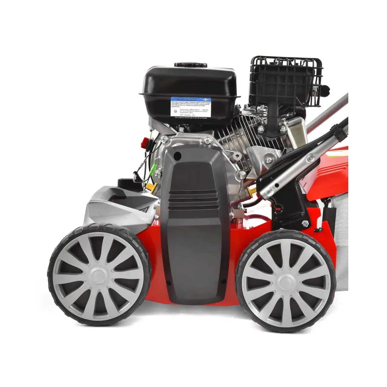 Scarificator si aerator pentru gazon HECHT 5677, cu motor Briggs and Stratton 750, 163 CC, 5.7 CP, latime de lucru 40 cm, cutie colectare 45 litri 4