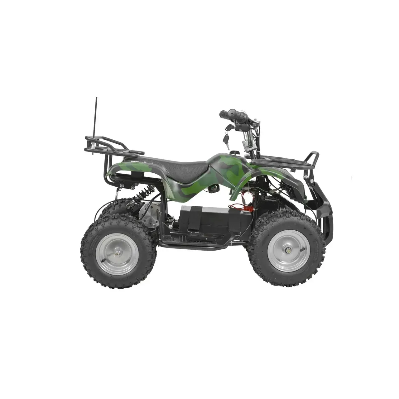 ATV electric pentru copii HECHT 56801, acumulator 36 V / 12 Ah, viteza maxima 25 km/h, greutate maxima suportata 60 kg, display digital, verde 6