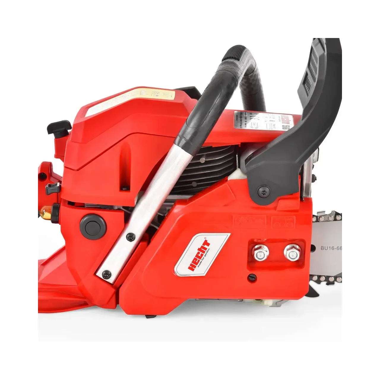 Motofierastrau cu lant HECHT 56, motor 2T, benzina, 56.5 CC, 2.2 kW, 2.95 CP, bara 40 cm, lant 0.325 inchi, 1.5 mm, 66 zale, viteza 21.8 m/s 3