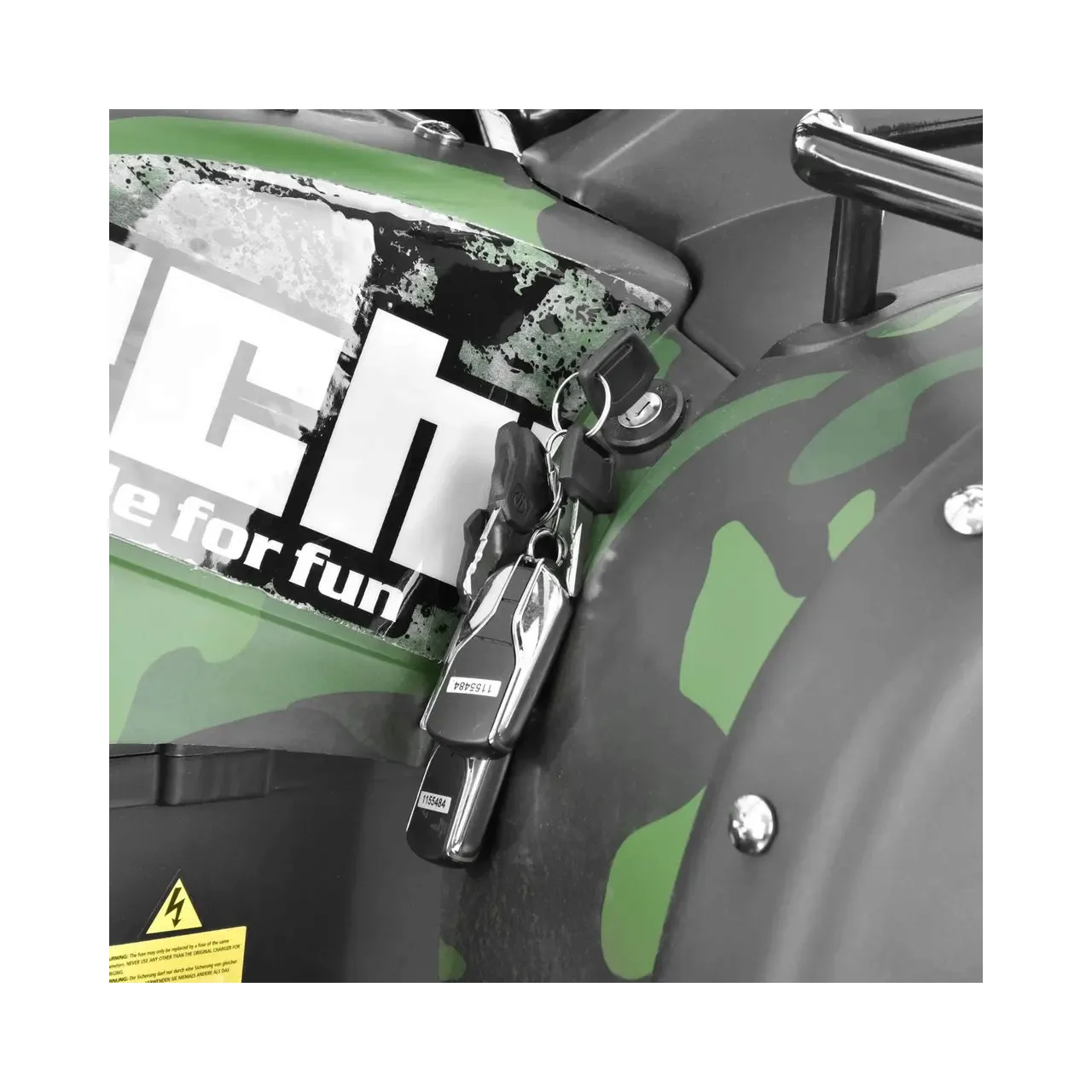 ATV electric Hecht 59399 Army, putere 2200 W, viteza max 45 km/h, pentru adulti 10