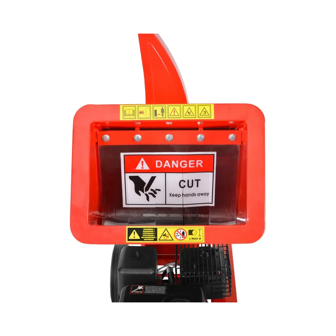 Tocator pentru crengi si resturi vegetale HECHT 6208, motor termic, putere 7 CP, 5.2 kW, 208 CC, diametru maxim de taiere crengi 7 cm 4