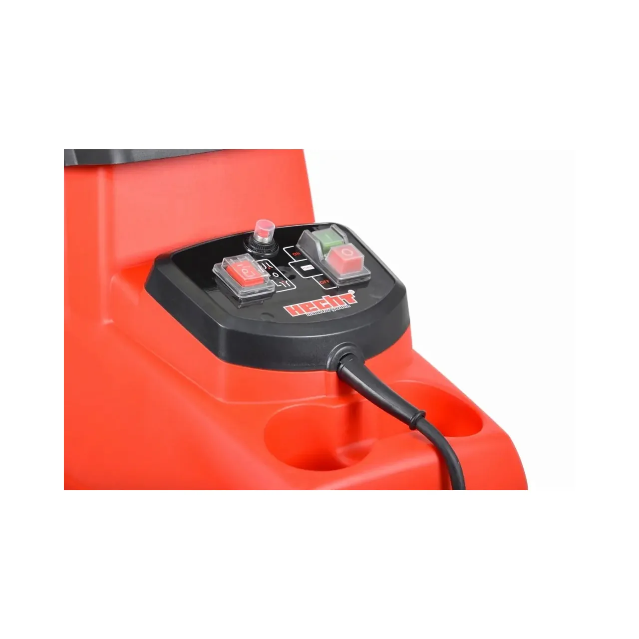 Tocator pentru crengi si resturi vegetale HECHT 6285 XL, motor electric, putere 2800 W, diametru maxim de taiere crengi 4.4 cm, cutie 60 litri 4