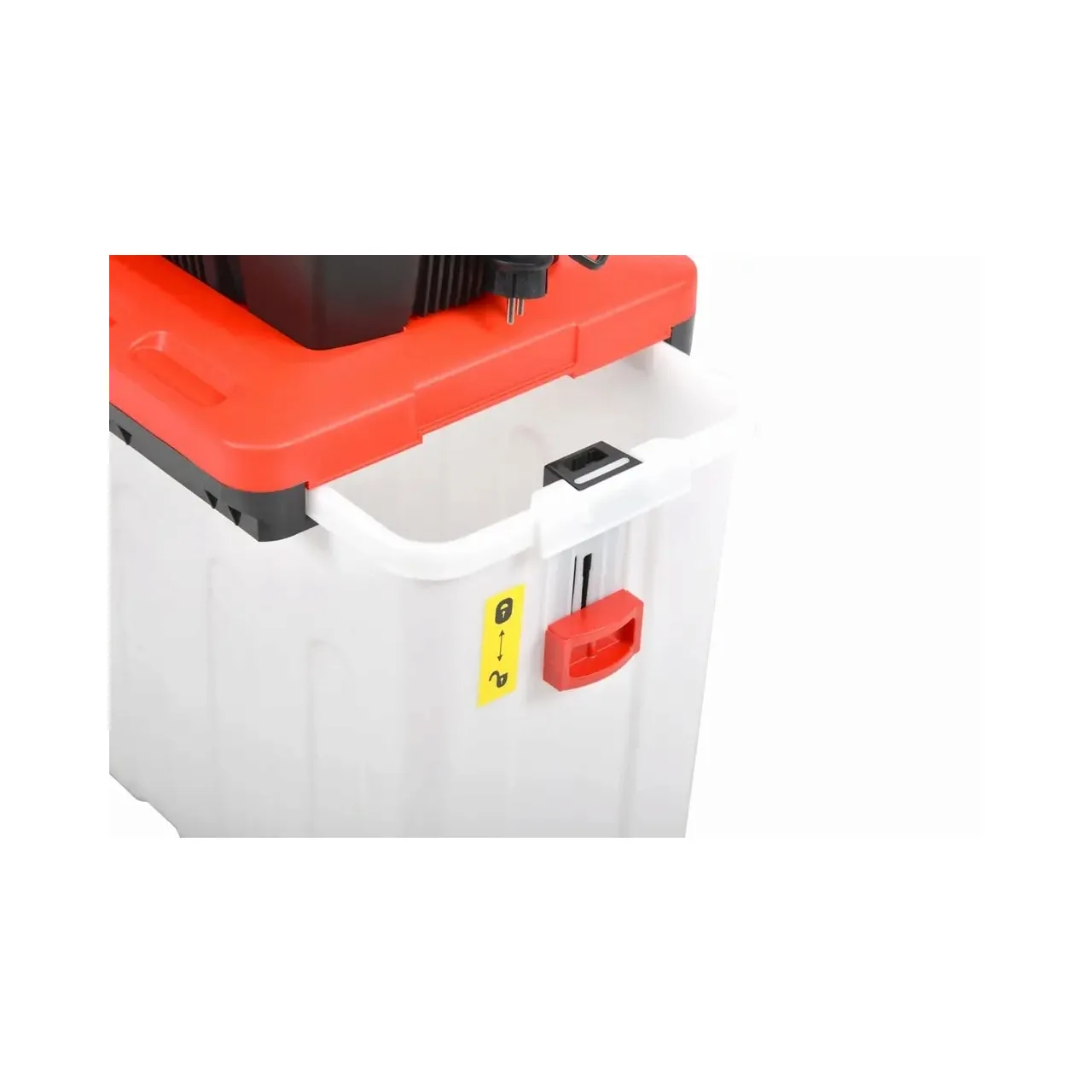 Tocator pentru crengi si resturi vegetale HECHT 6285 XL, motor electric, putere 2800 W, diametru maxim de taiere crengi 4.4 cm, cutie 60 litri 5