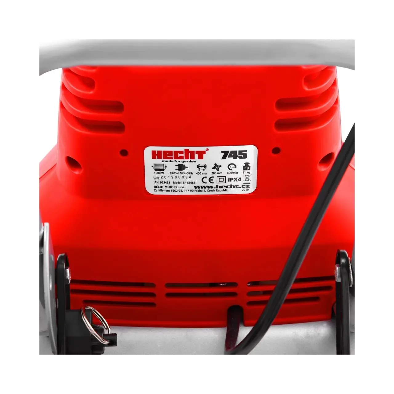 Motosapa electrica HECHT 745, putere motor 1500 W, latime 40 cm 4
