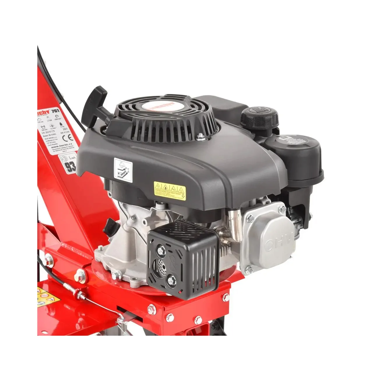 Motosapa HECHT 761, motor 4 timpi, capacitate cilindrica 139 CC. 3.7 kW, 5 CP, latime de lucru 40 cm 1