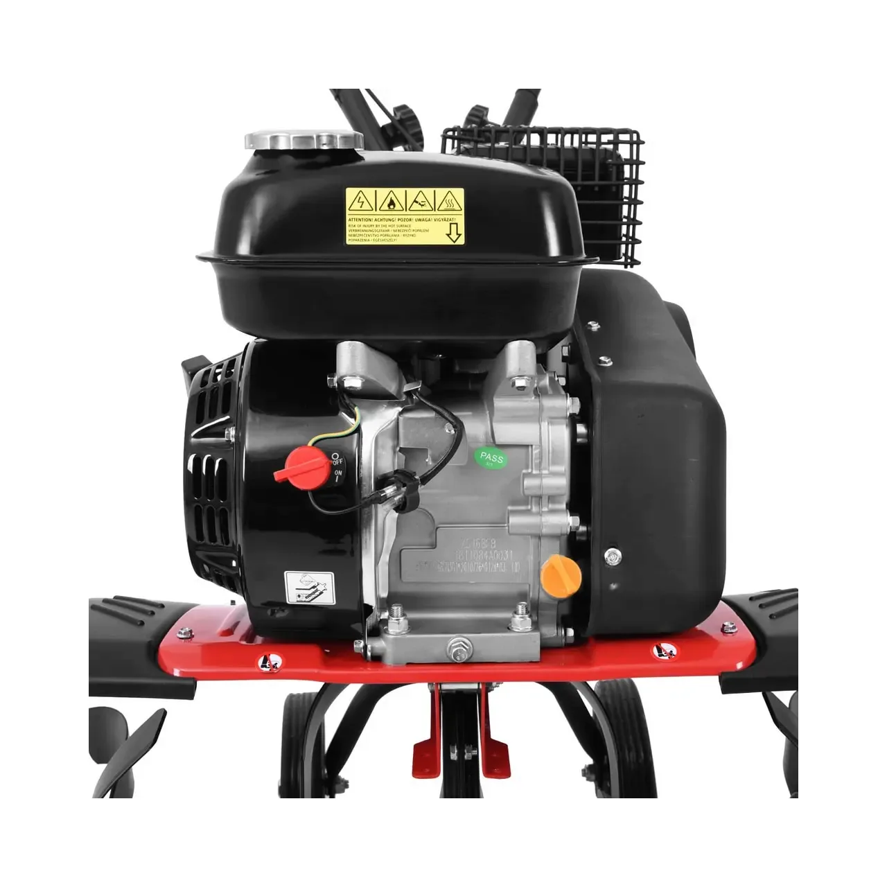 Motosapa HECHT 785, motor 4 timpi, capacitate cilindrica 196 CC, 4.8 kW, 6.5 CP, latime de lucru 84 cm 1