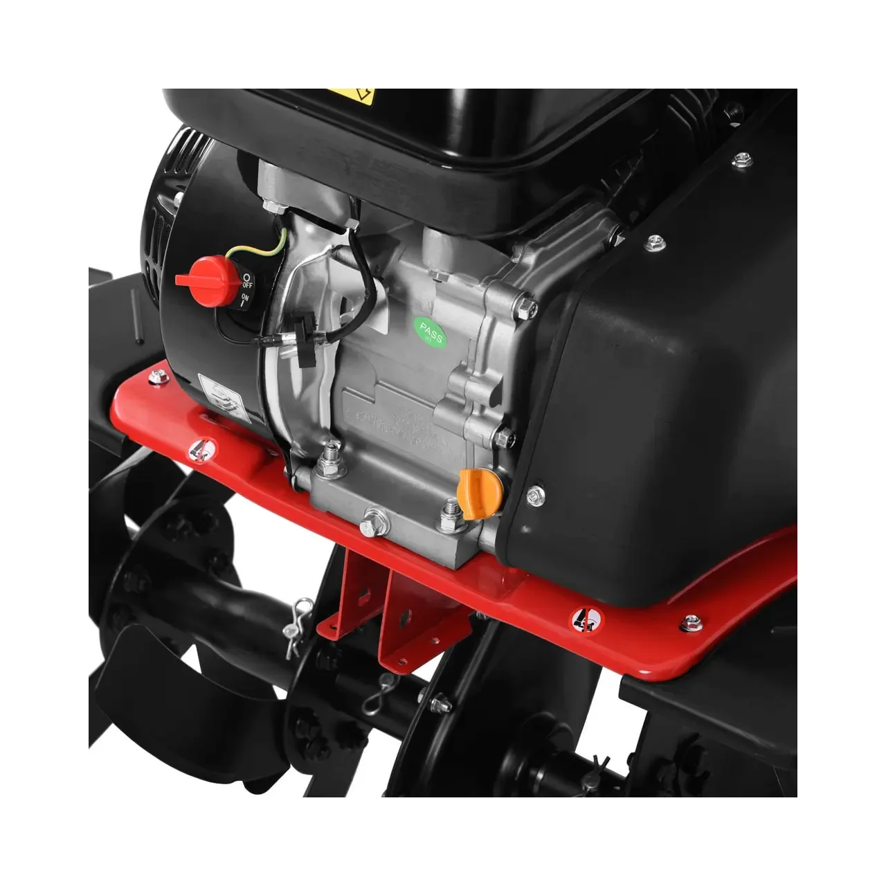 Motosapa HECHT 785, motor 4 timpi, capacitate cilindrica 196 CC, 4.8 kW, 6.5 CP, latime de lucru 84 cm 2