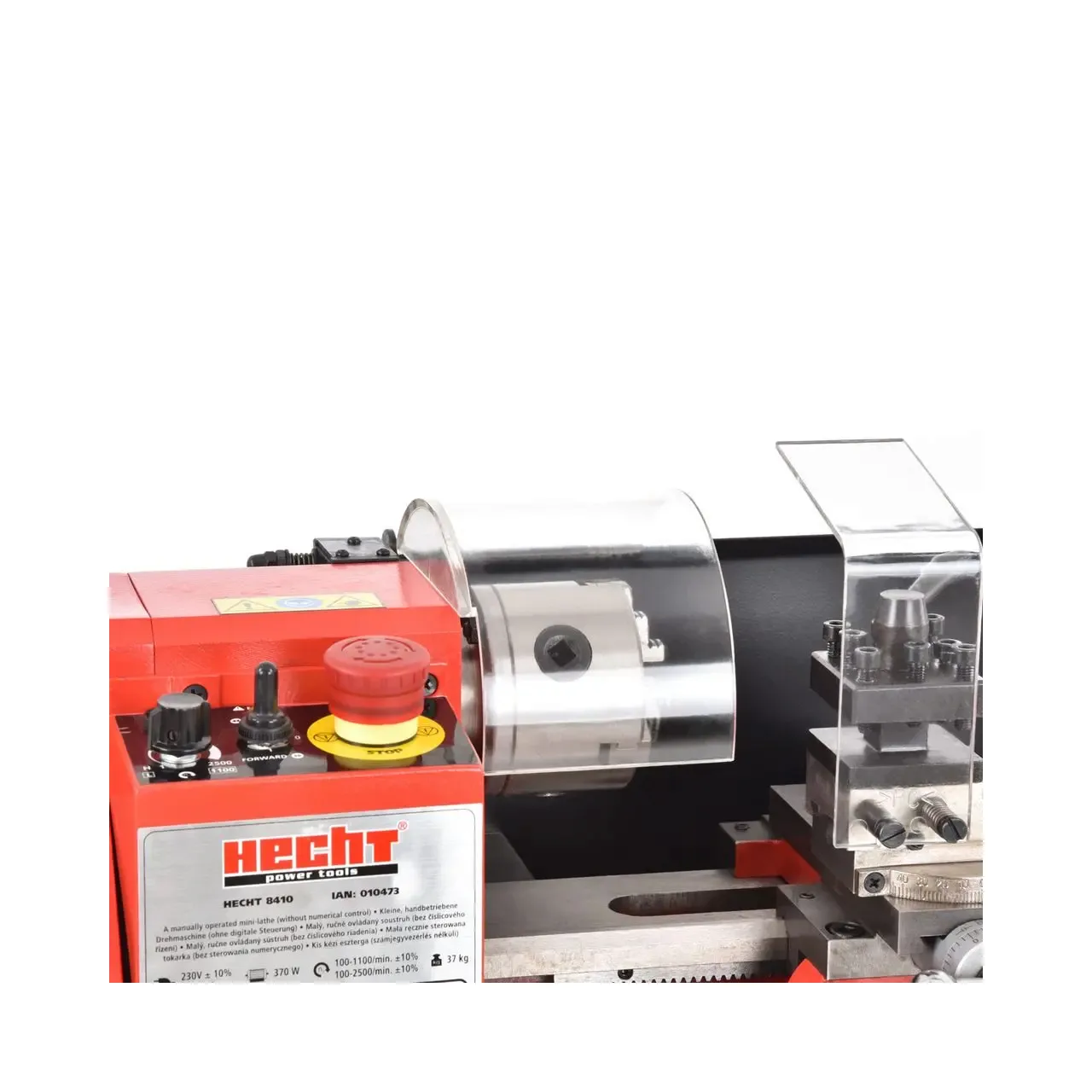 Strung electric pentru metal HECHT 8410, 370W, MT2, MT3, diametru maxim 180 mm, lungime maxima 300 mm 6