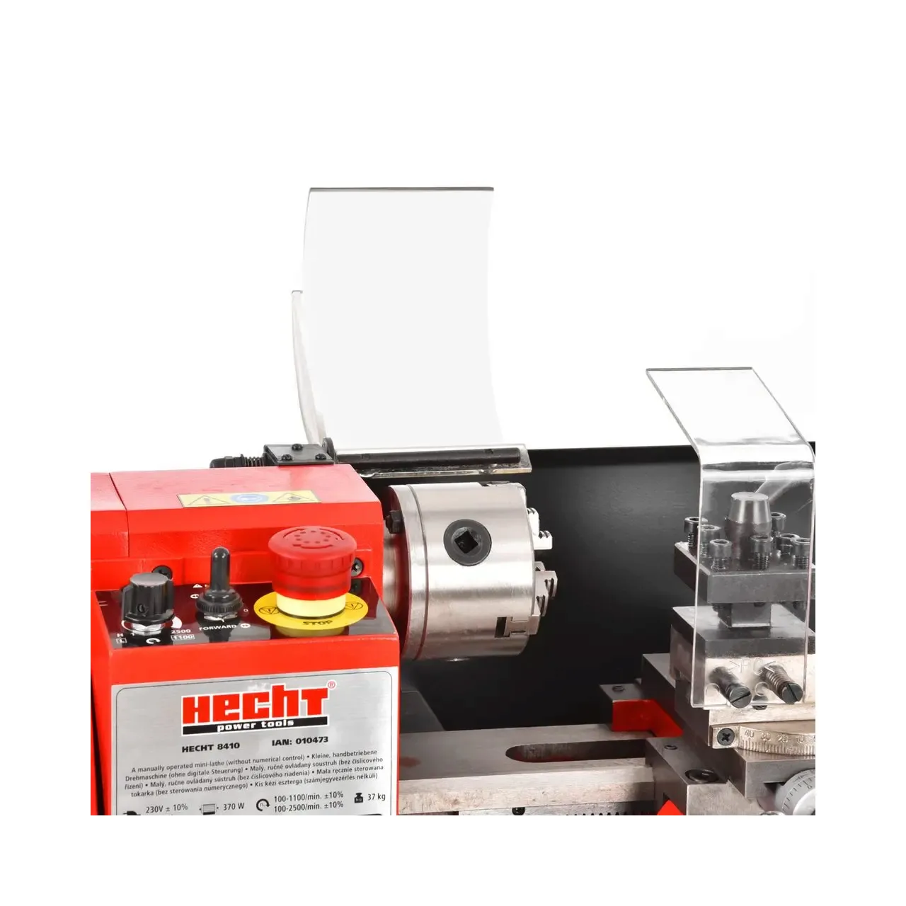 Strung electric pentru metal HECHT 8410, 370W, MT2, MT3, diametru maxim 180 mm, lungime maxima 300 mm 7