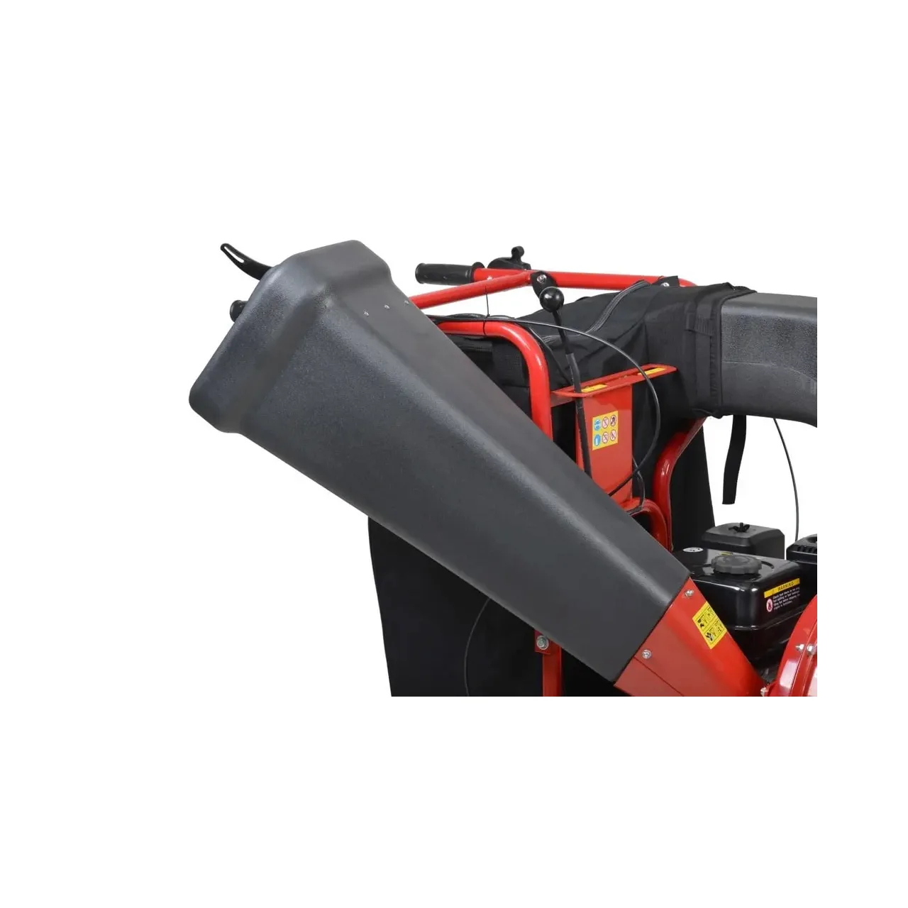 Aspirator si tocator pentru frunze HECHT 8574, motor termic 4 timpi, putere 6.5 CP, capacitate cilindrica 196 CC, volum sac colector 280 litri 1