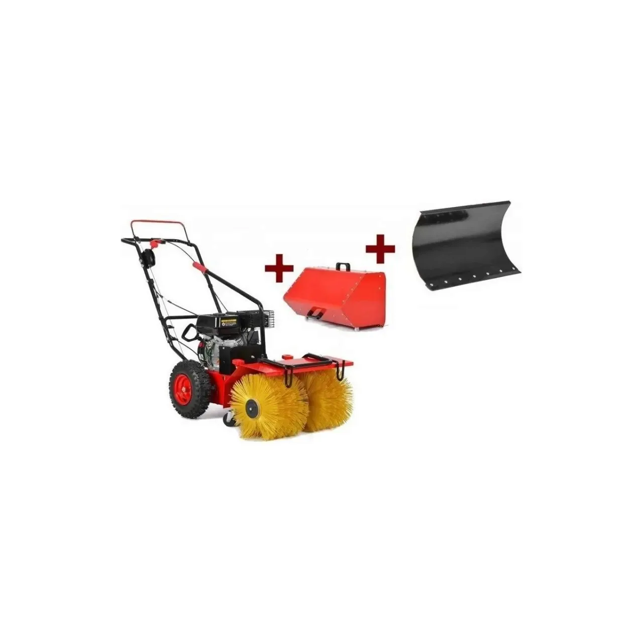 Masina multifunctionala de curatat cu perie HECHT 8615, motor benzina 4 timpi, 196 CC, latime lucru 60 cm, 4 viteze inainte si 2 viteze inapoi 6