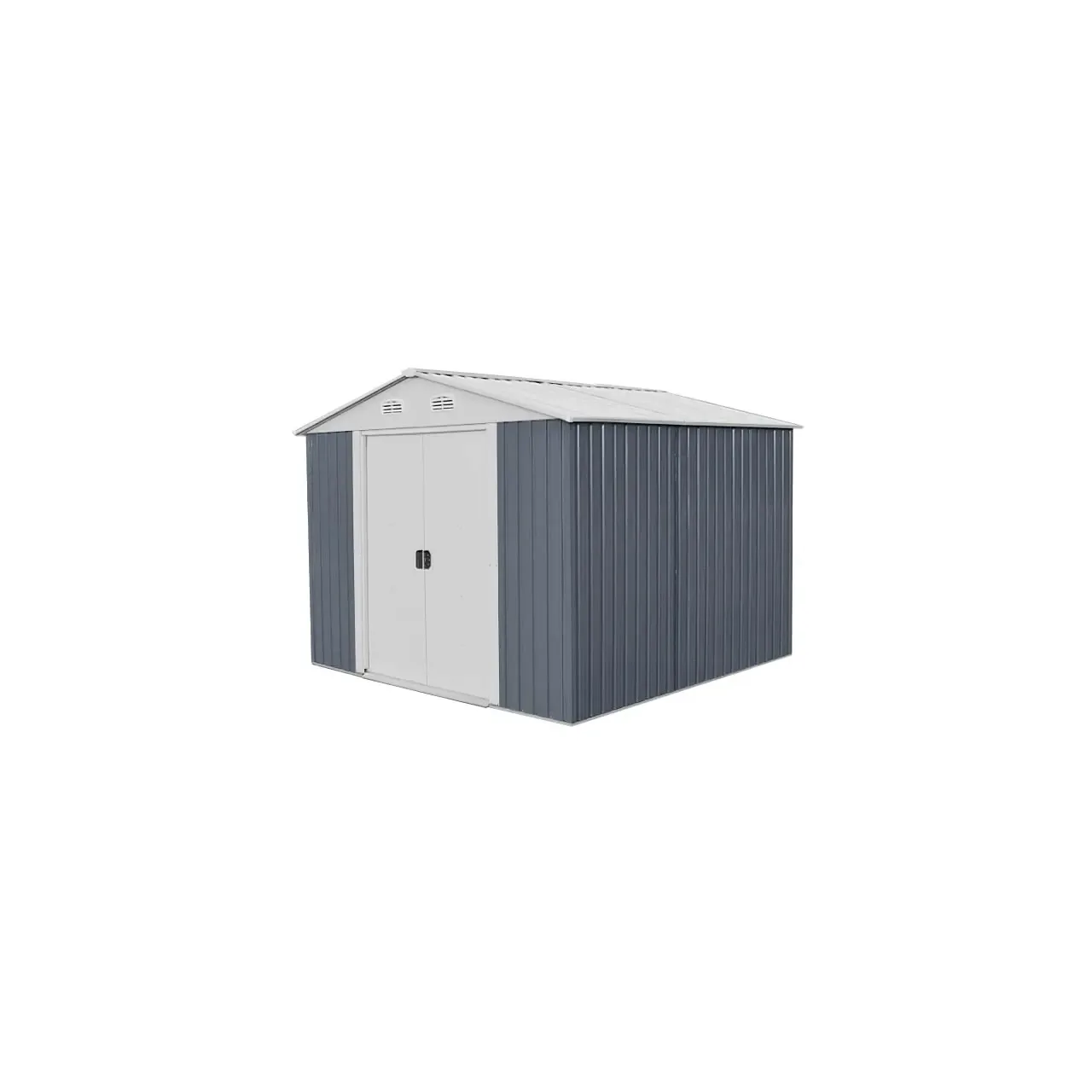 Magazie de gradina pentru depozitare HECHT 8x8 PLUS, cadru si baza metalica, dimensiuni 259 x 257 x 212 cm 1