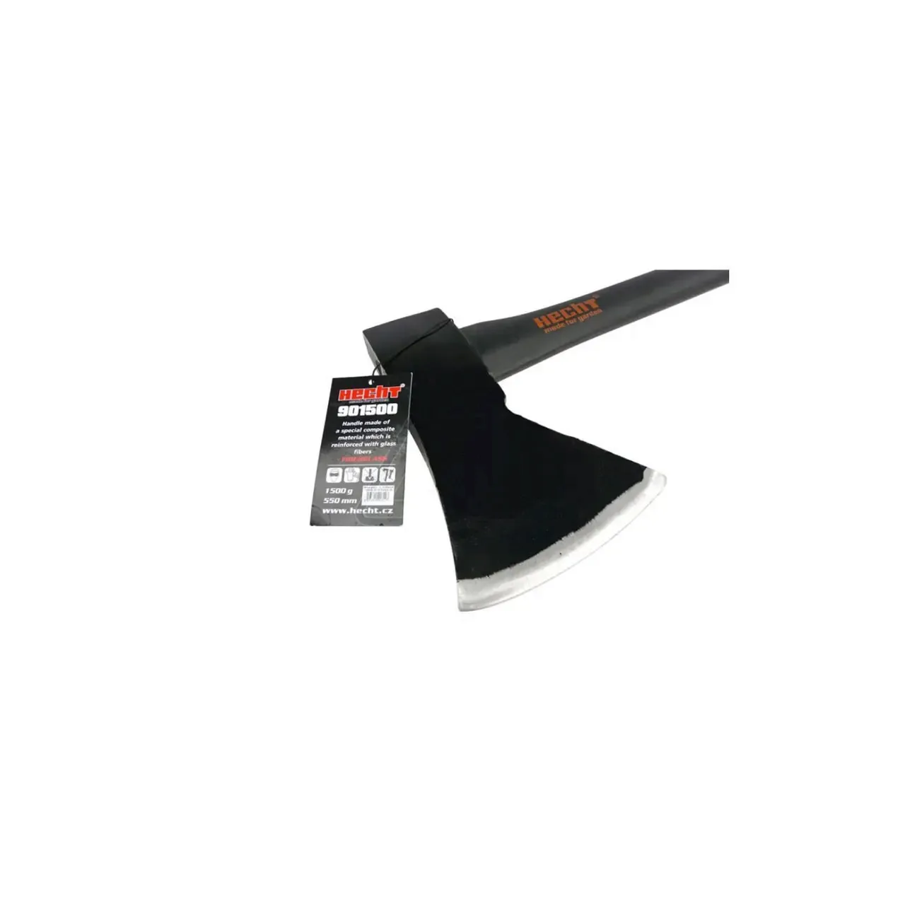 Topor pentru despicat HECHT 901500, coada din fibra, lungime 55 cm, greutate 1500 g 2